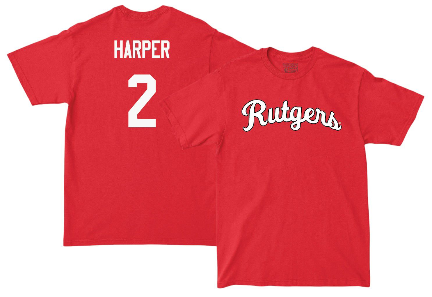 Campus Ink Men's Rutgers Scarlet Knights Dylan Harper Red T-Shirt