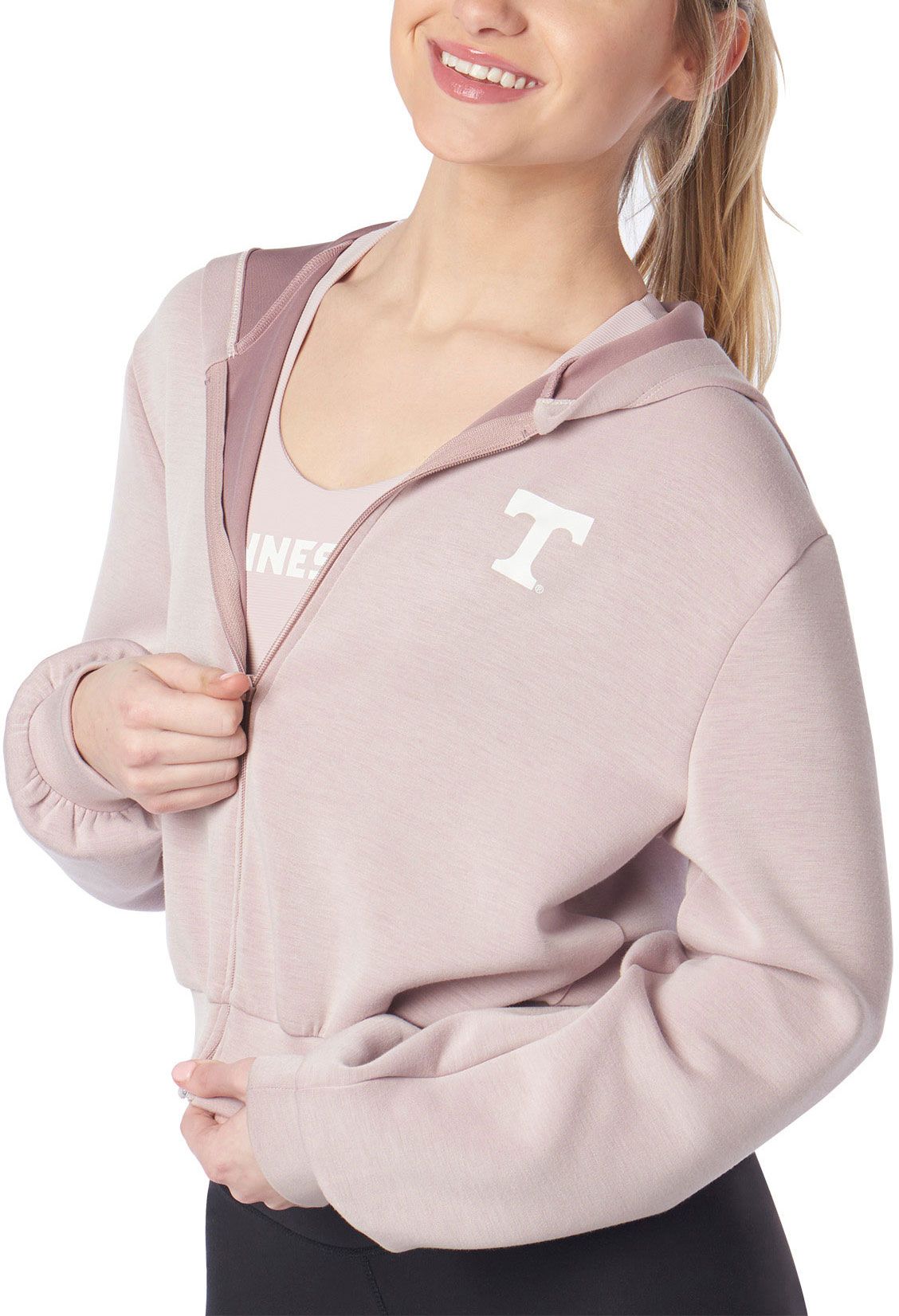Certo Women's Tennessee Volunteers Pink Scuba Full-Zip Jacket