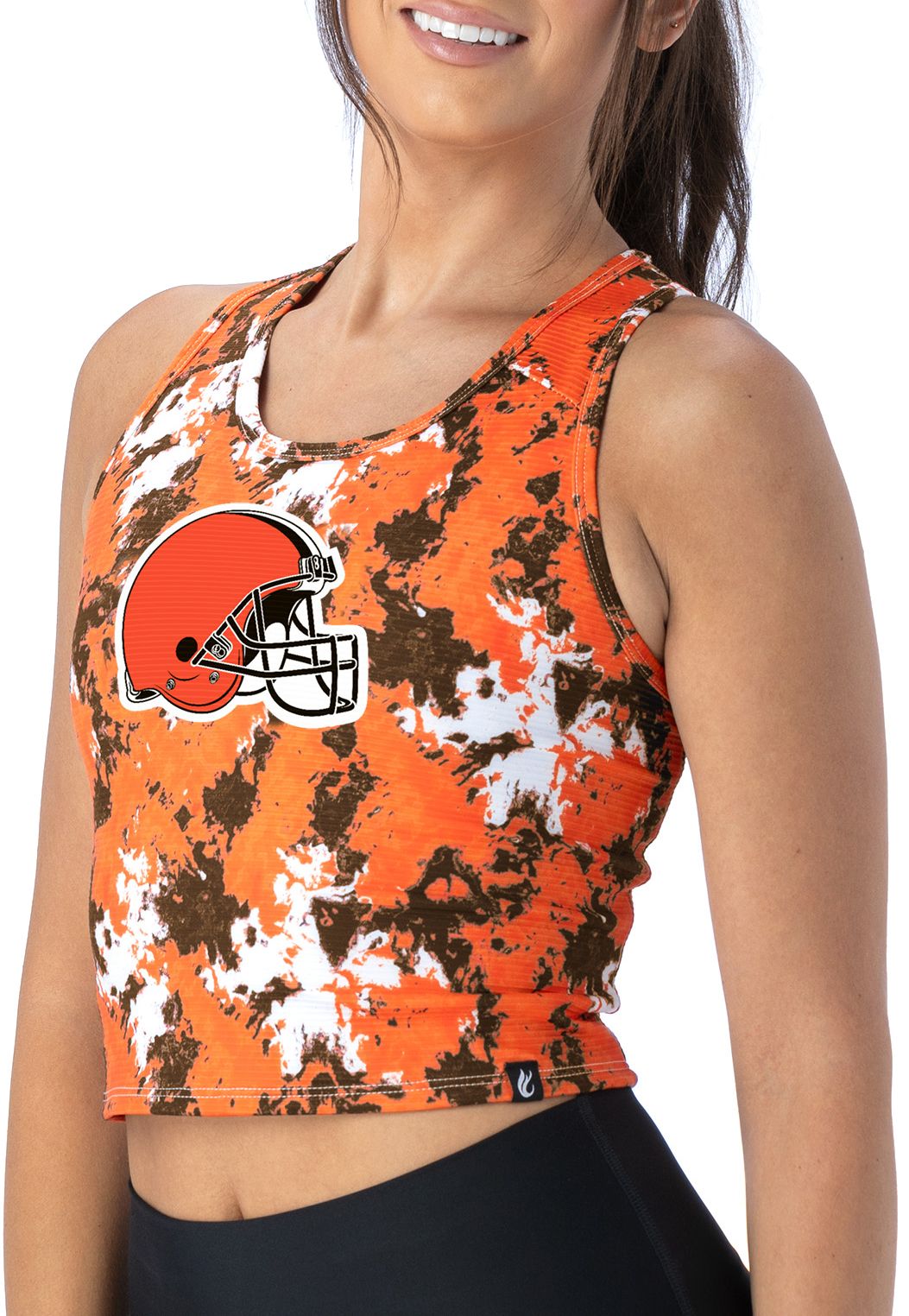 Certo Women's Cleveland Browns Splash Rib Brown Tank Top
