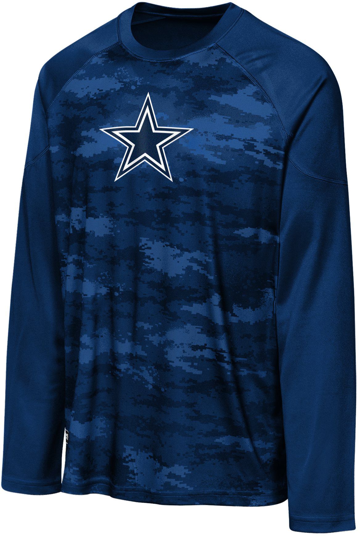 NFL Team Apparel Youth Dallas Cowboys Win Zone Navy Long Sleeve T-Shirt