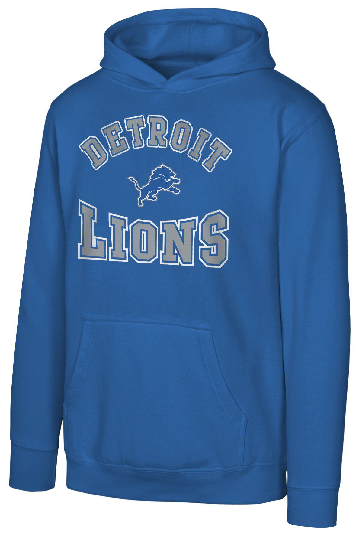 NFL Team Apparel Youth Detroit Lions Blue Hometown Pullover Hoodie