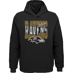 NFL Team Apparel Youth Baltimore Ravens Playbook Pullover Hoodie