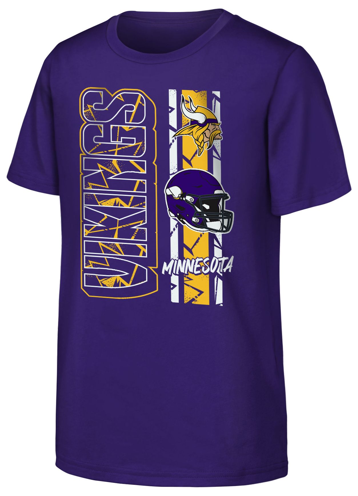 NFL Team Apparel Youth Minnesota Vikings Purple All In T-Shirt