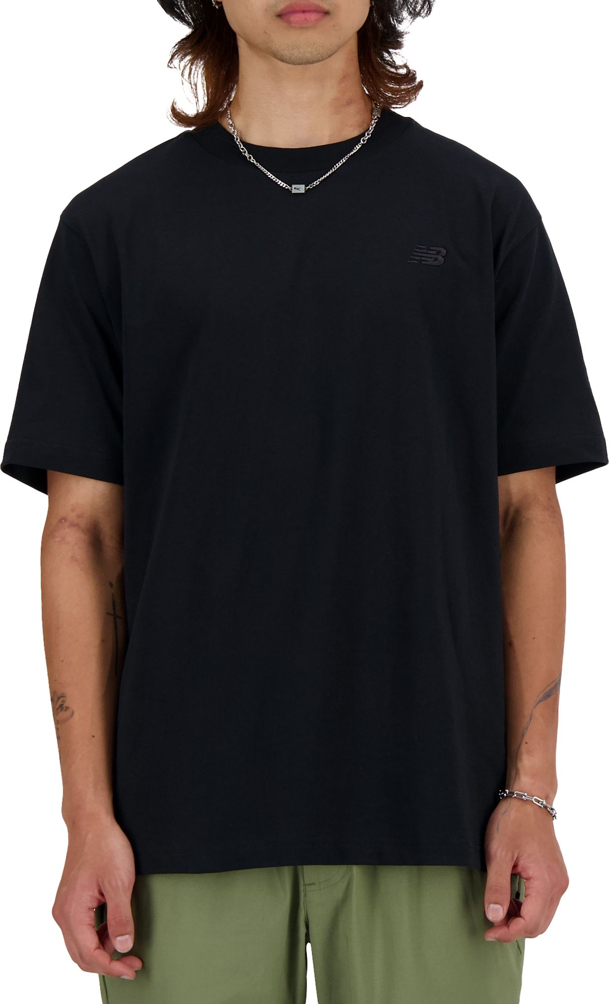 New Balance Men's Athletics Cotton Short Sleeve T-Shirt Black thumbnail