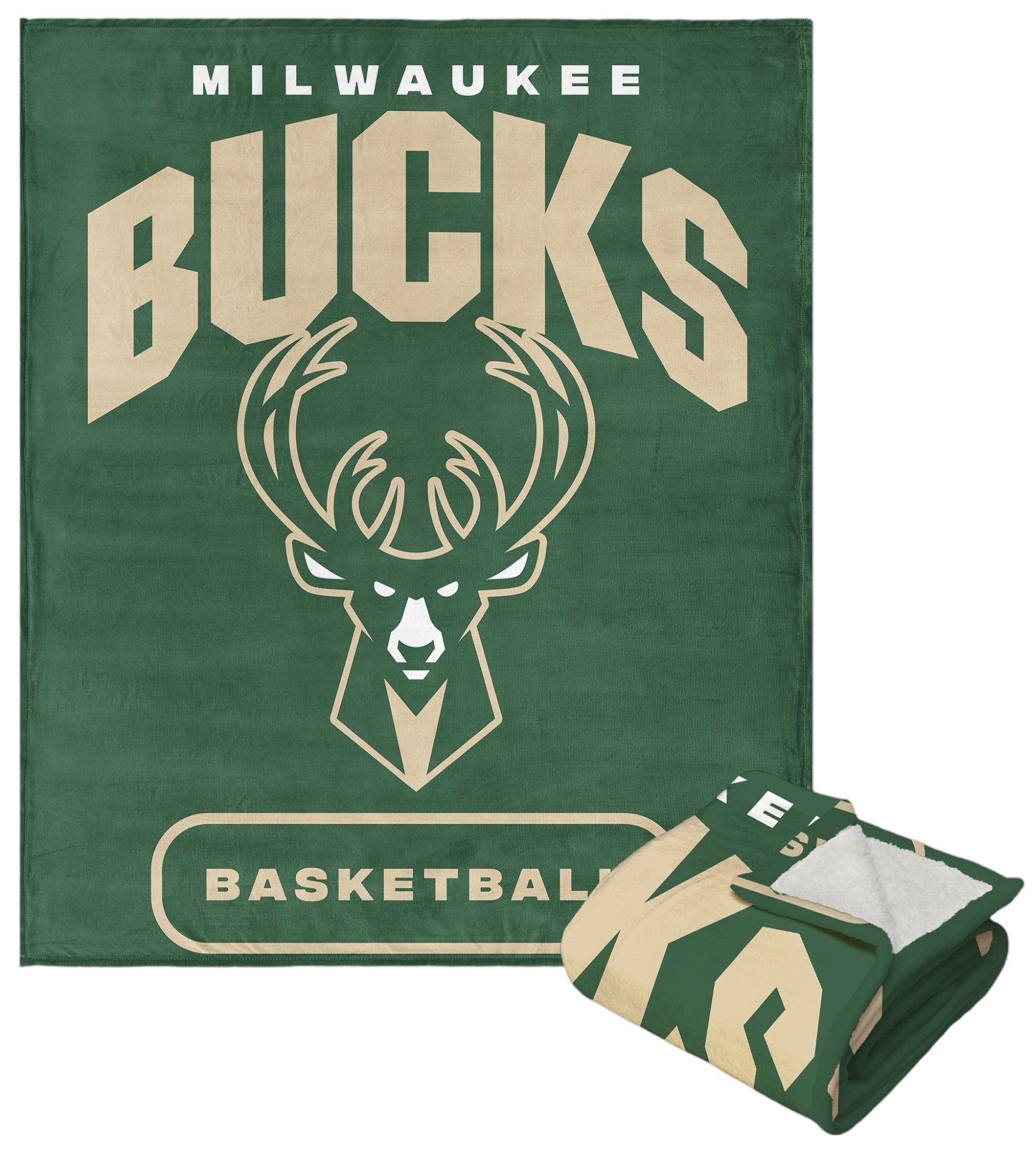 TheNorthwest Milwaukee Bucks Silk Touch Sherpa Blanket