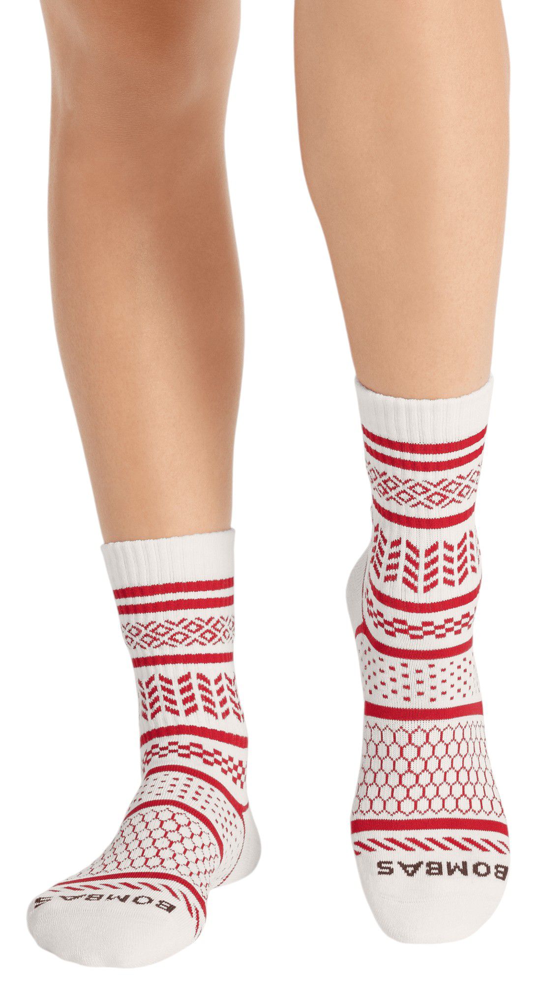 Soft White/Rich Crimson