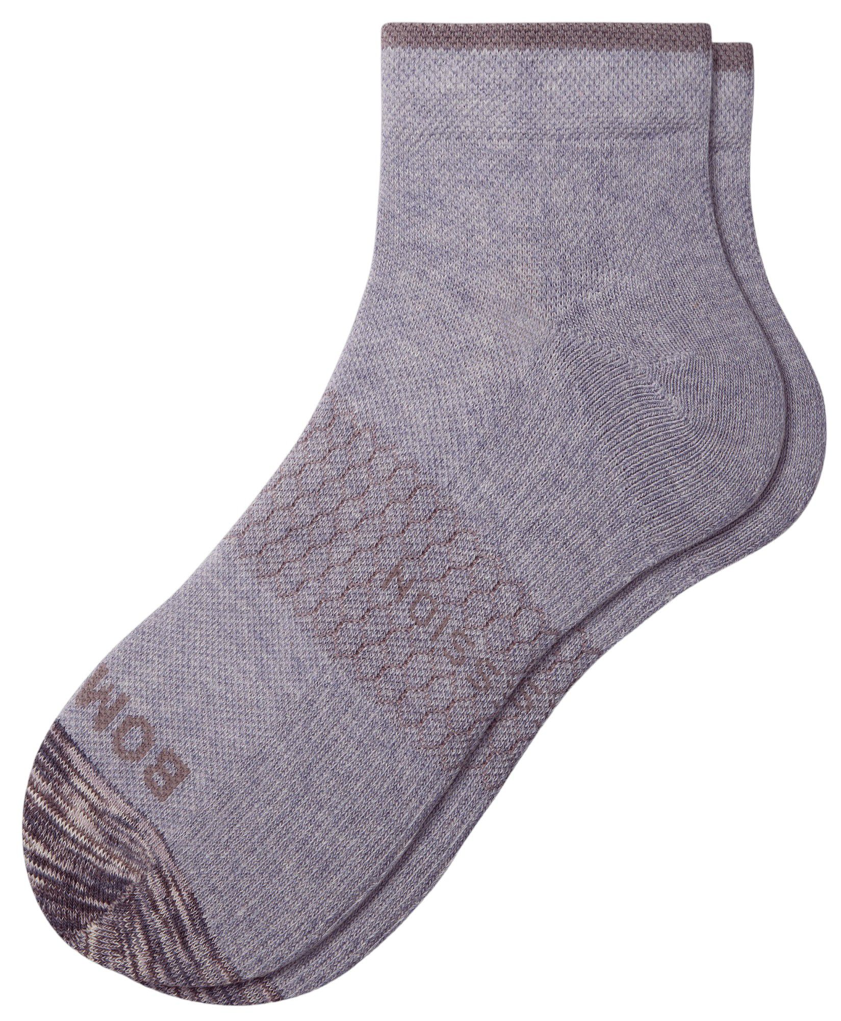 Bombas Adult Heather Space Dye Casual Compression Ankle Socks