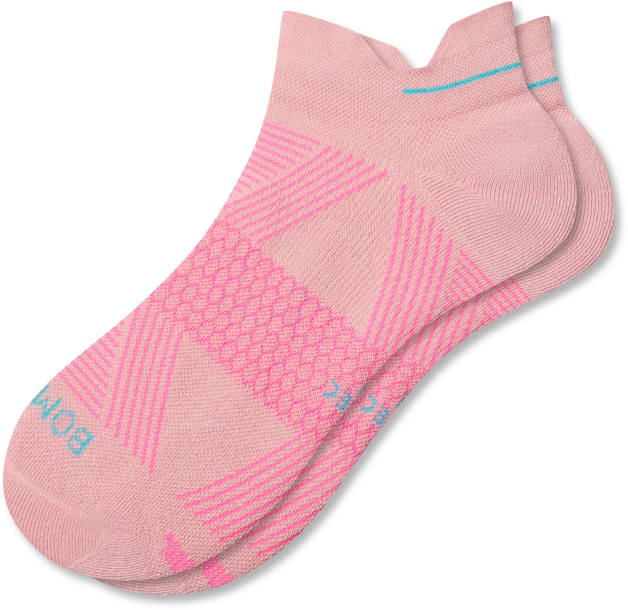 Bombas Solid Colorblock Marl Toe Running Ankle Socks