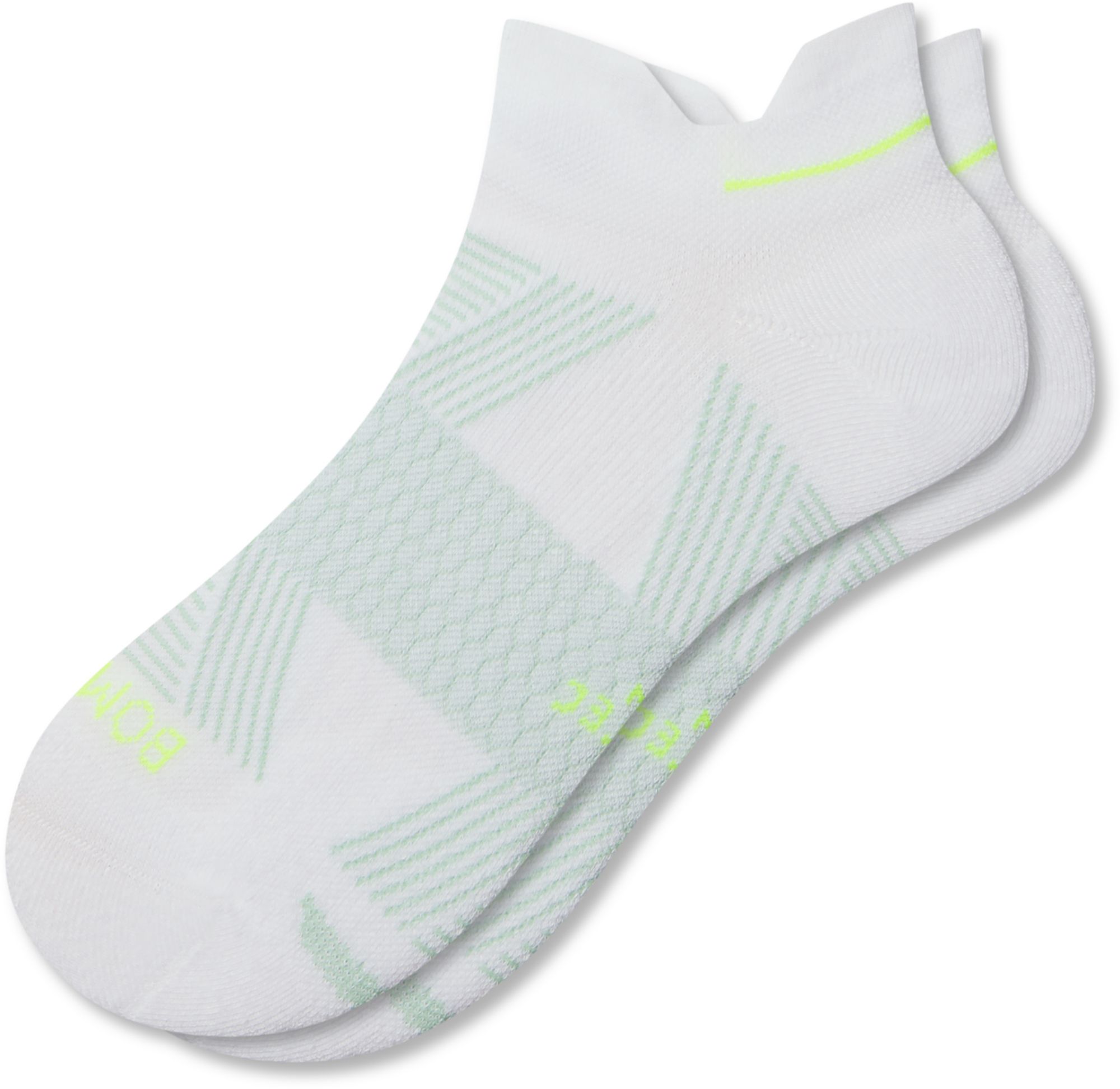 Bombas Solid Colorblock Marl Toe Running Ankle Socks