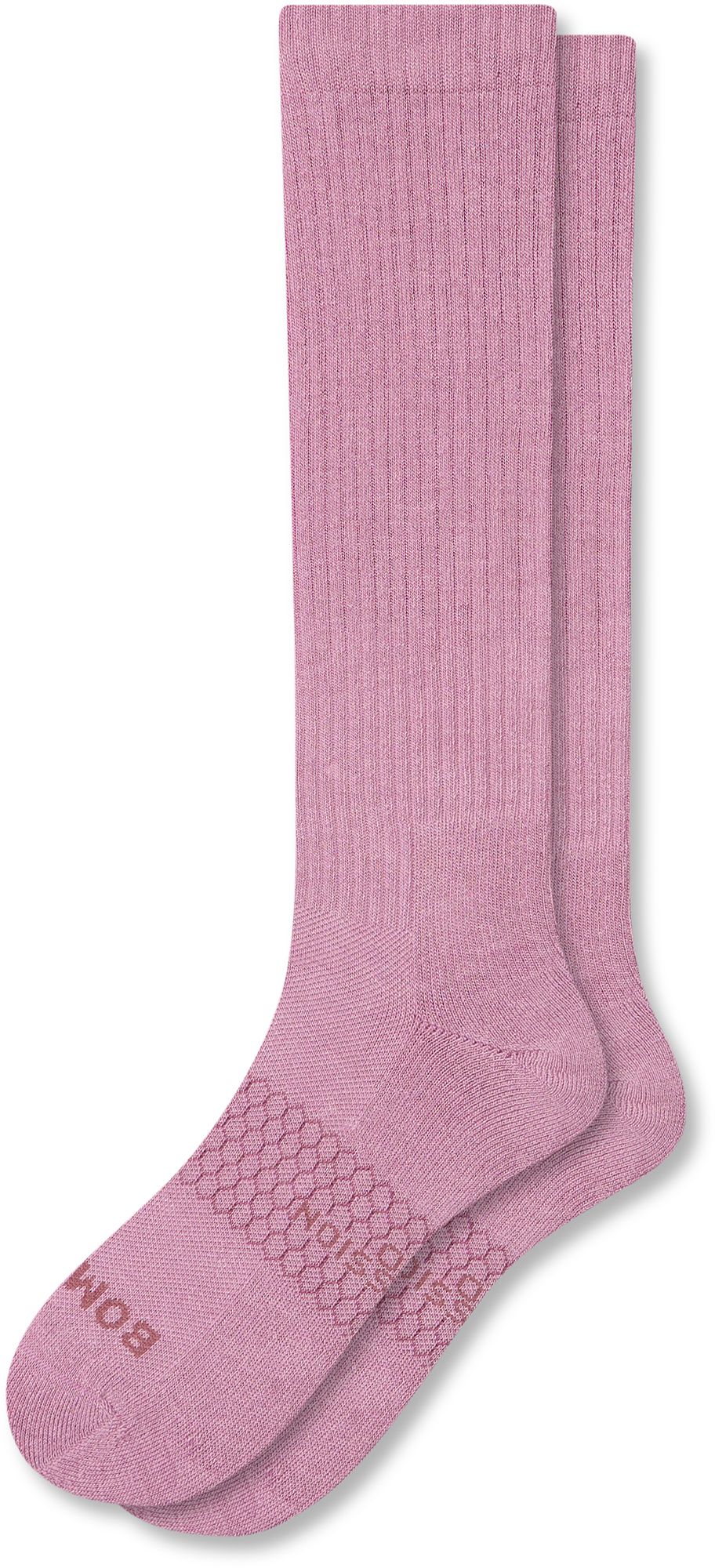 Bombas Solid Double Stripe Casual Compression Knee High Socks