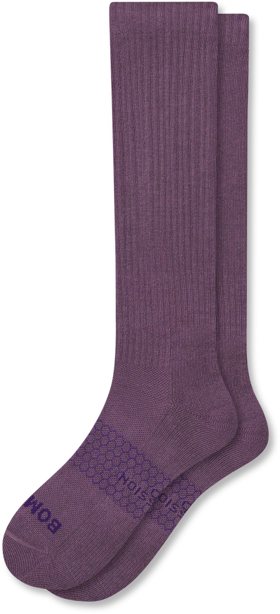 Bombas Solid Double Stripe Casual Compression Knee High Socks