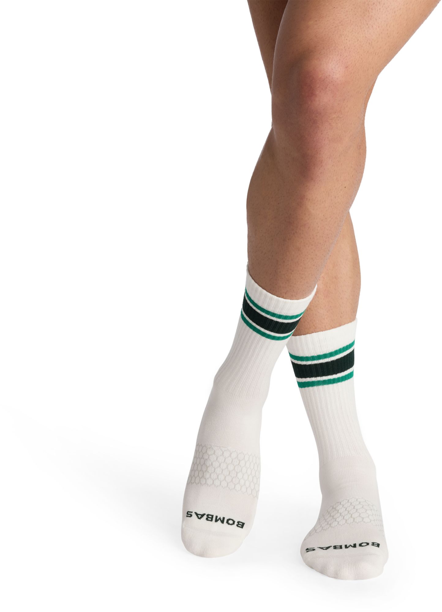 Bombas Solid Vintage Stripes Half Calf Socks