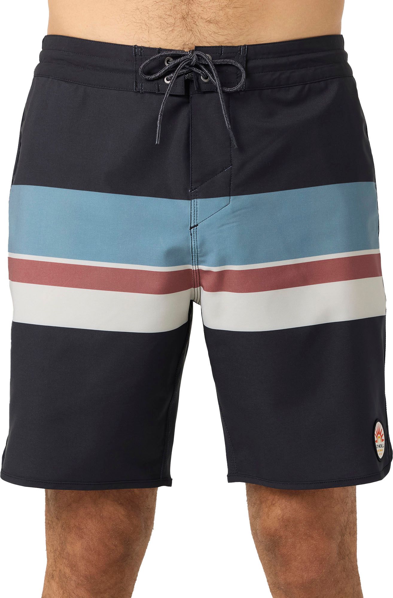 O'Neill Men's Cruzer Stripe Scallop 18" Board Shorts
