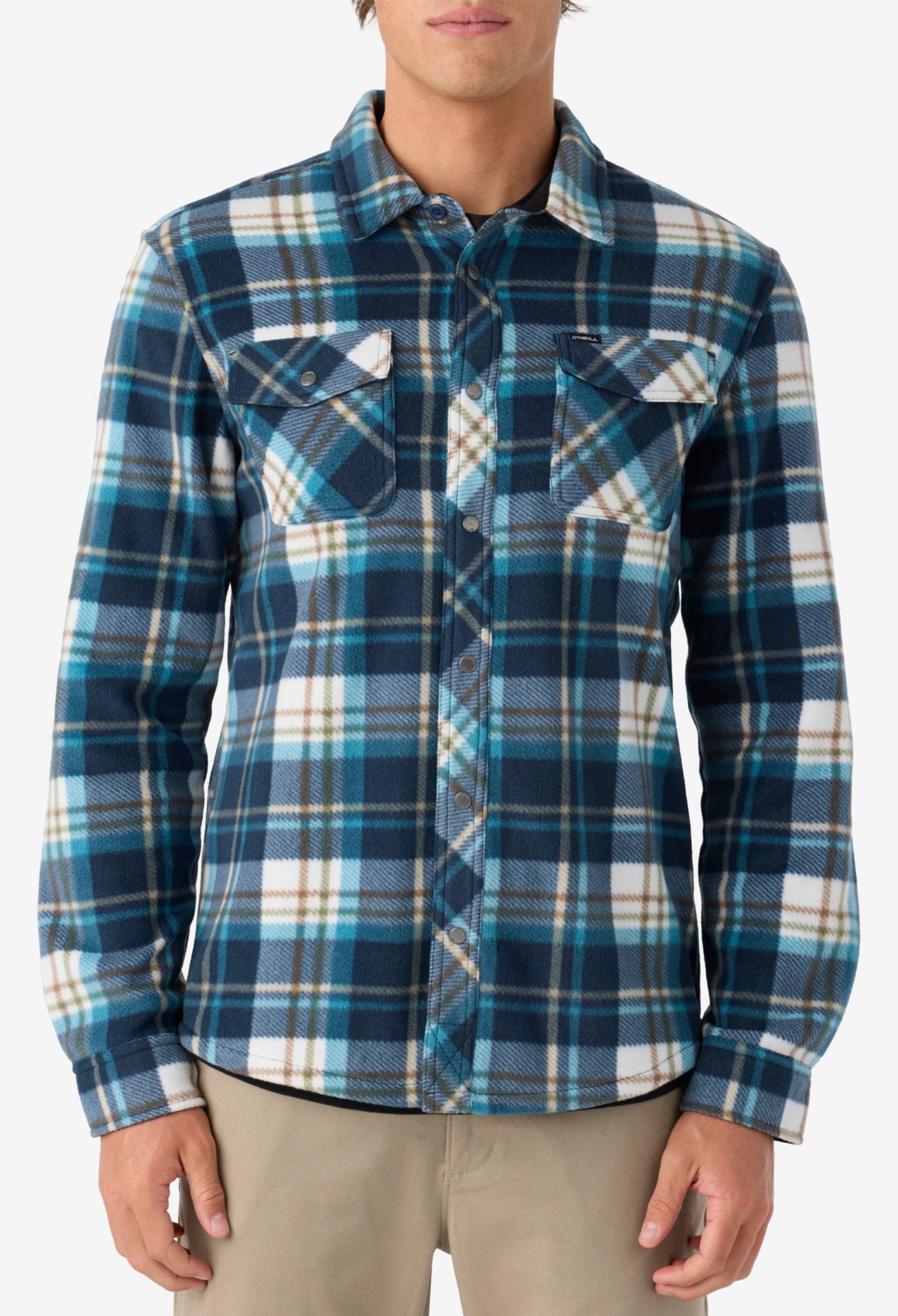 O'Neill Men's Glacier Plaid Superfleece Shirt