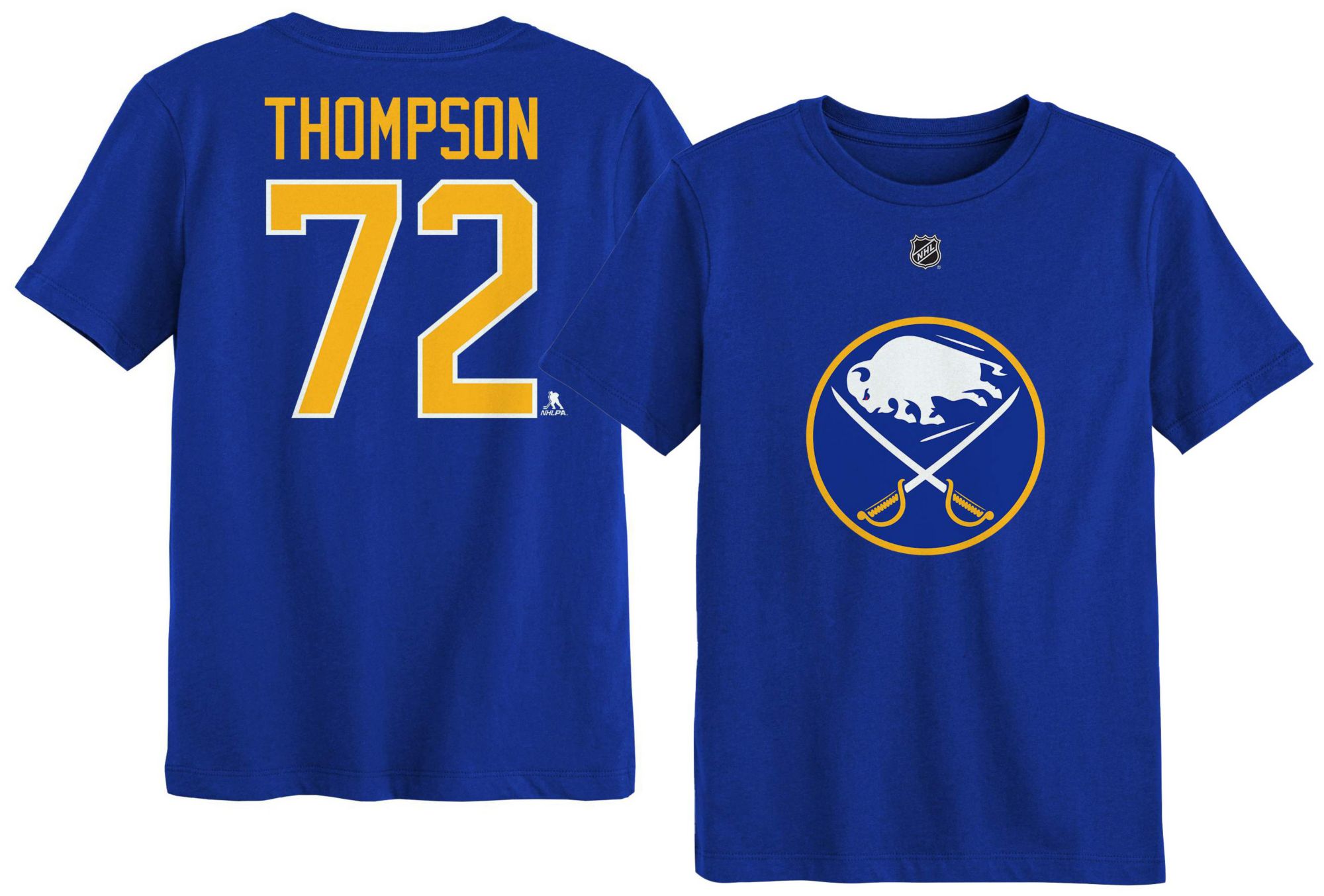 NHL Kids' Buffalo Sabres Tage Thompson #72 Blue T-Shirt