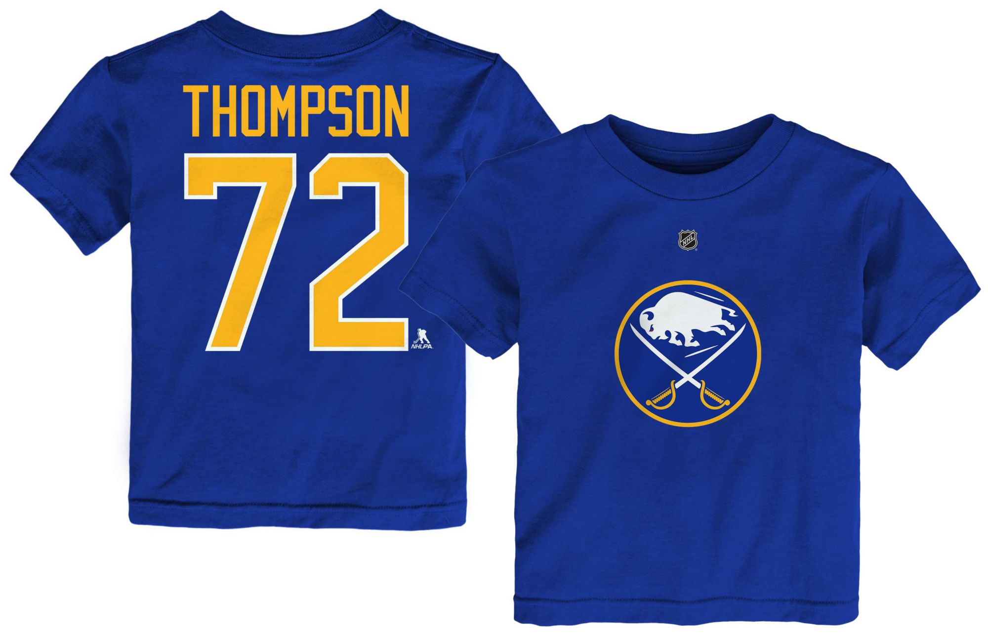 NHL Toddler Buffalo Sabres Tage Thompson #72 Blue T-Shirt