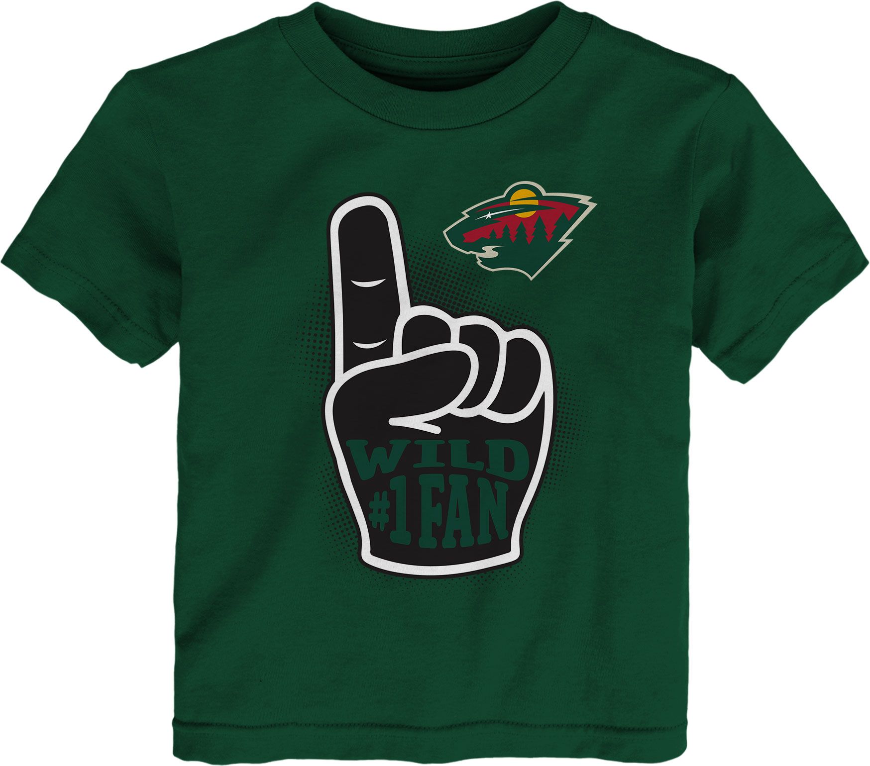 NHL Toddler Minnesota Wild Foam Finger Green T-Shirt