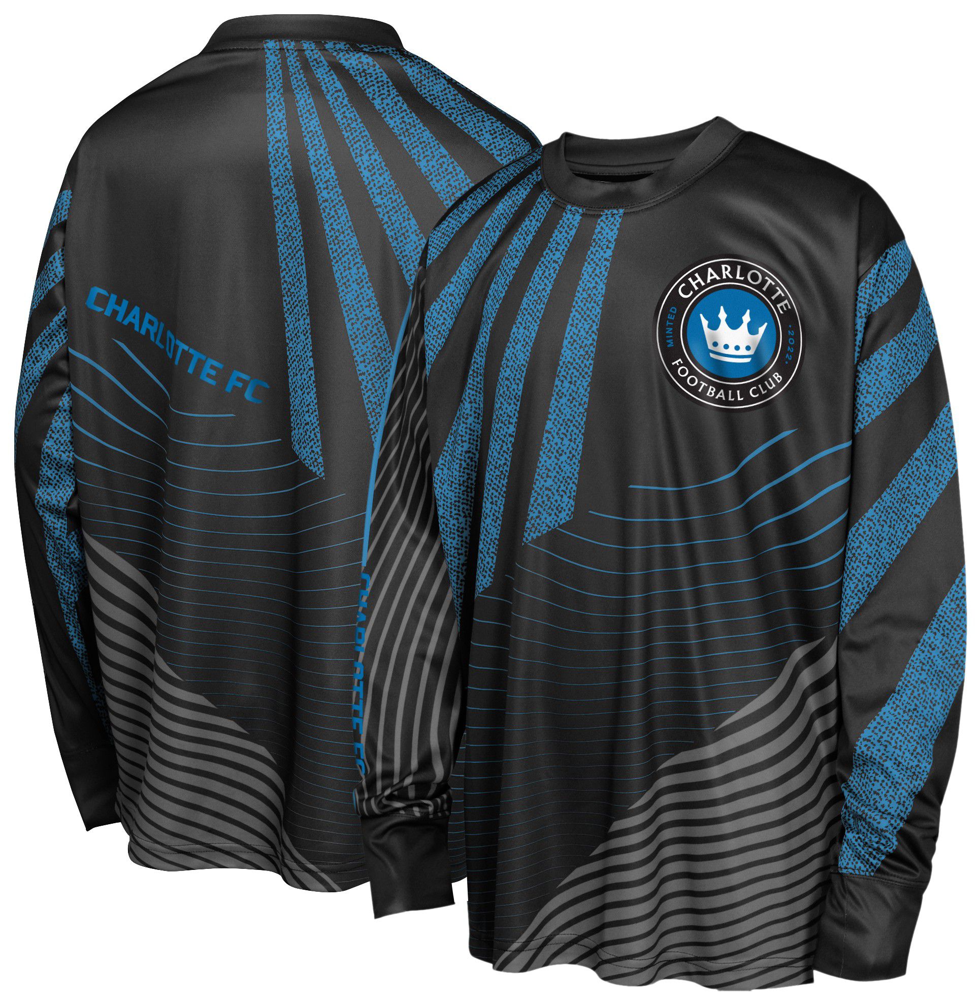 MLS Youth Charlotte FC Nifty Black Long Sleeve T-Shirt