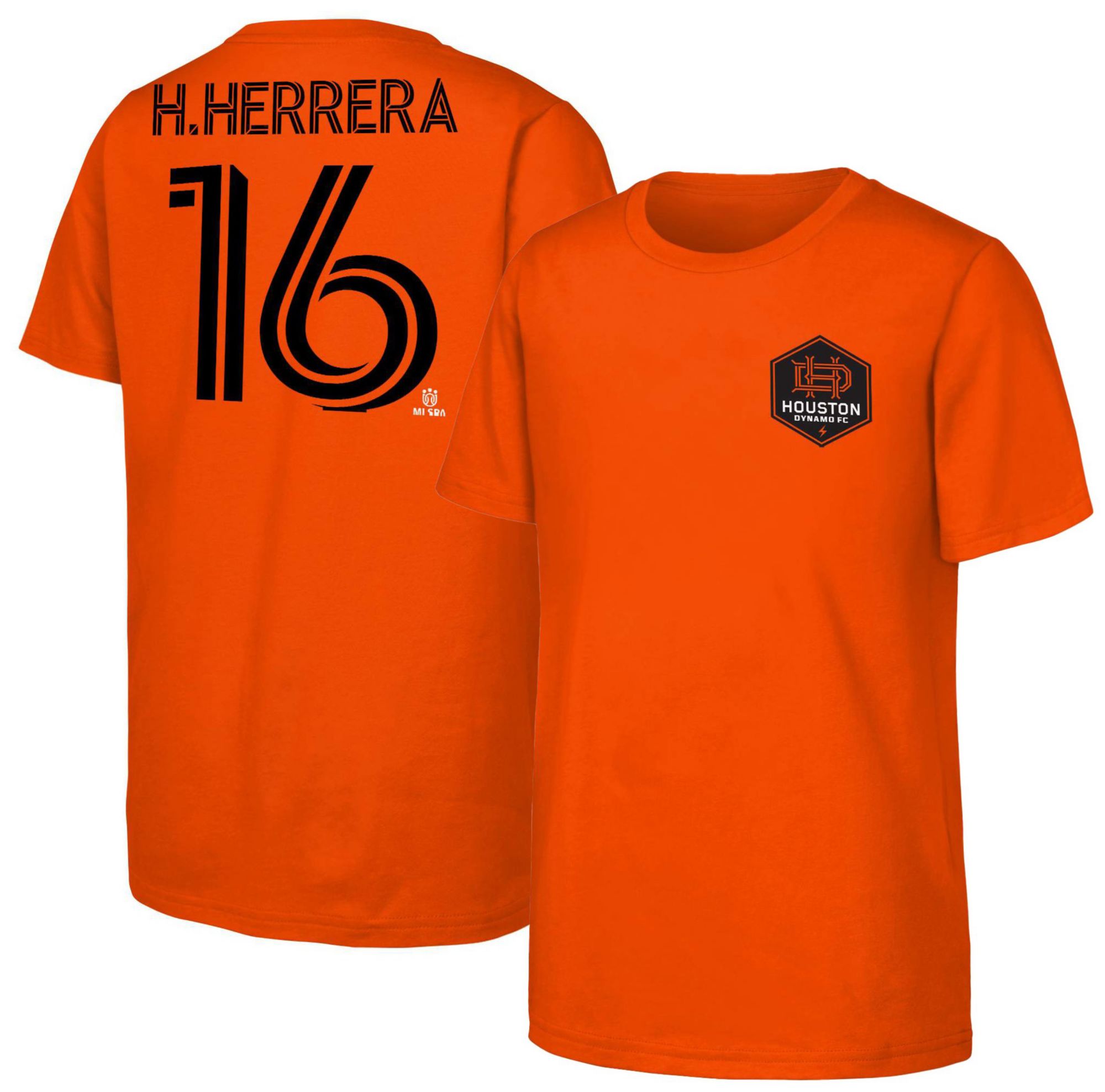 MLS Youth Houston Dynamo Hector Herrera #16 Orange T-Shirt