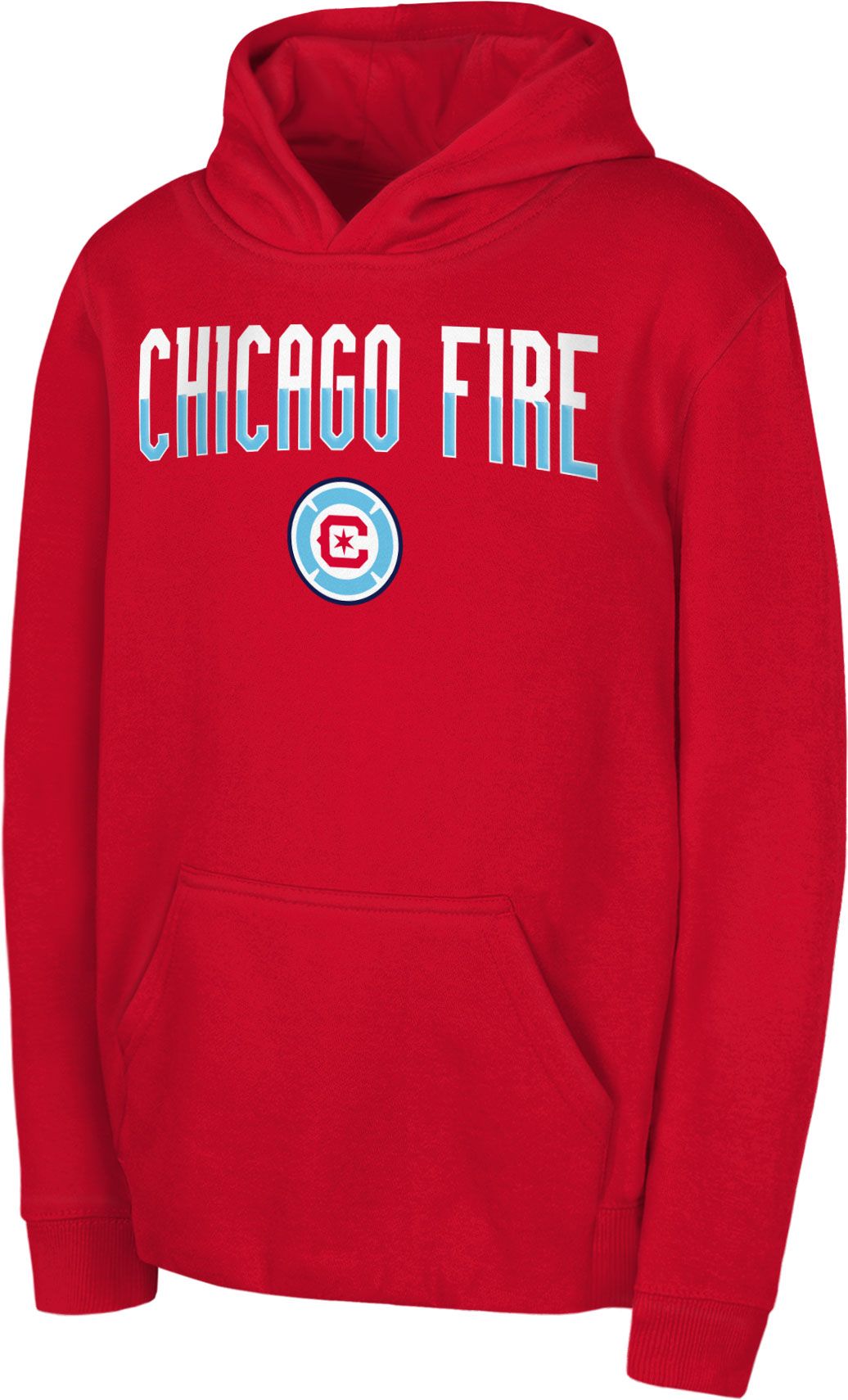 MLS Youth Chicago Fire Defender Red Pullover Hoodie