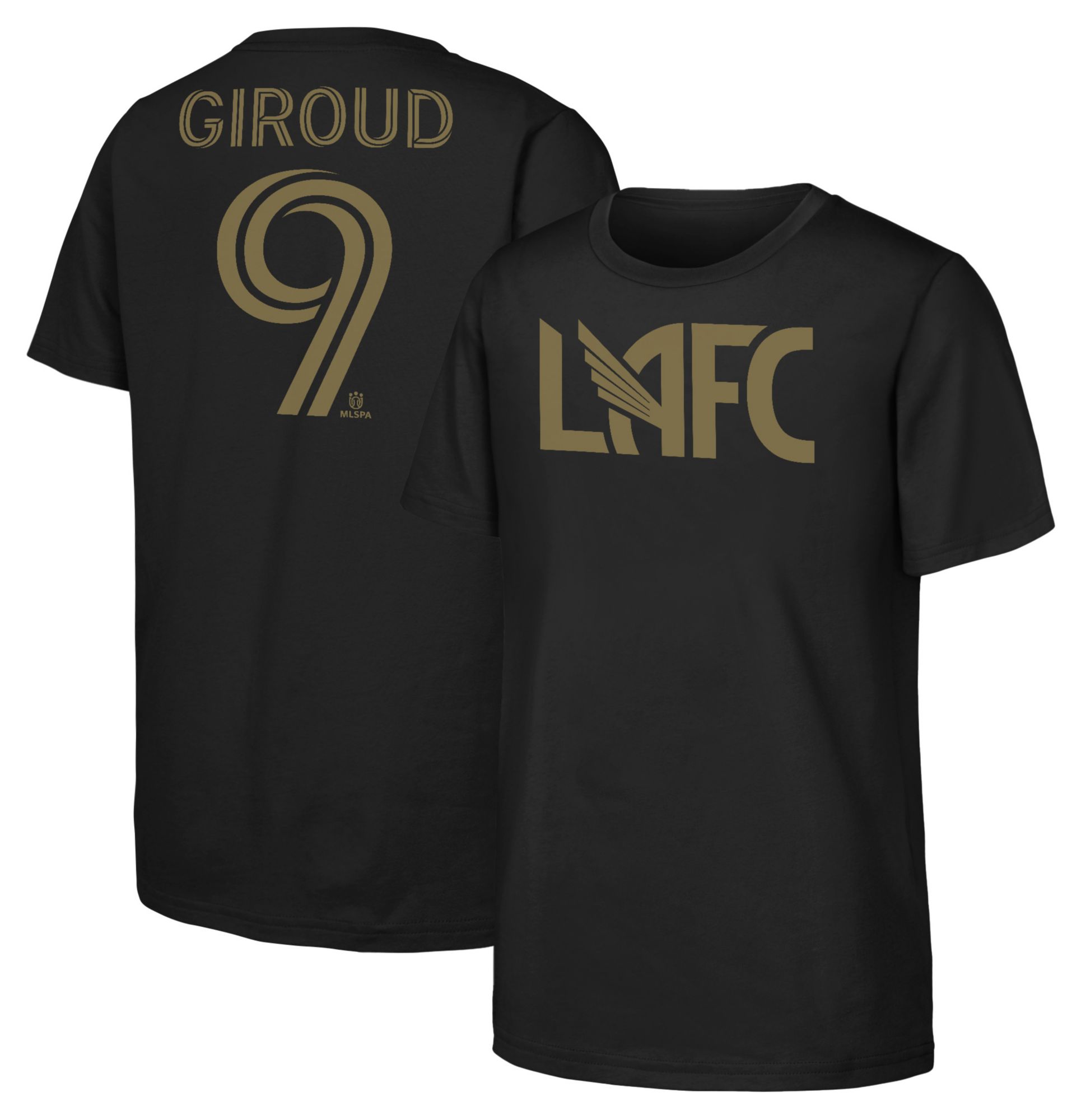 MLS Youth Los Angeles FC Olivier Giroud #9 Black T-Shirt