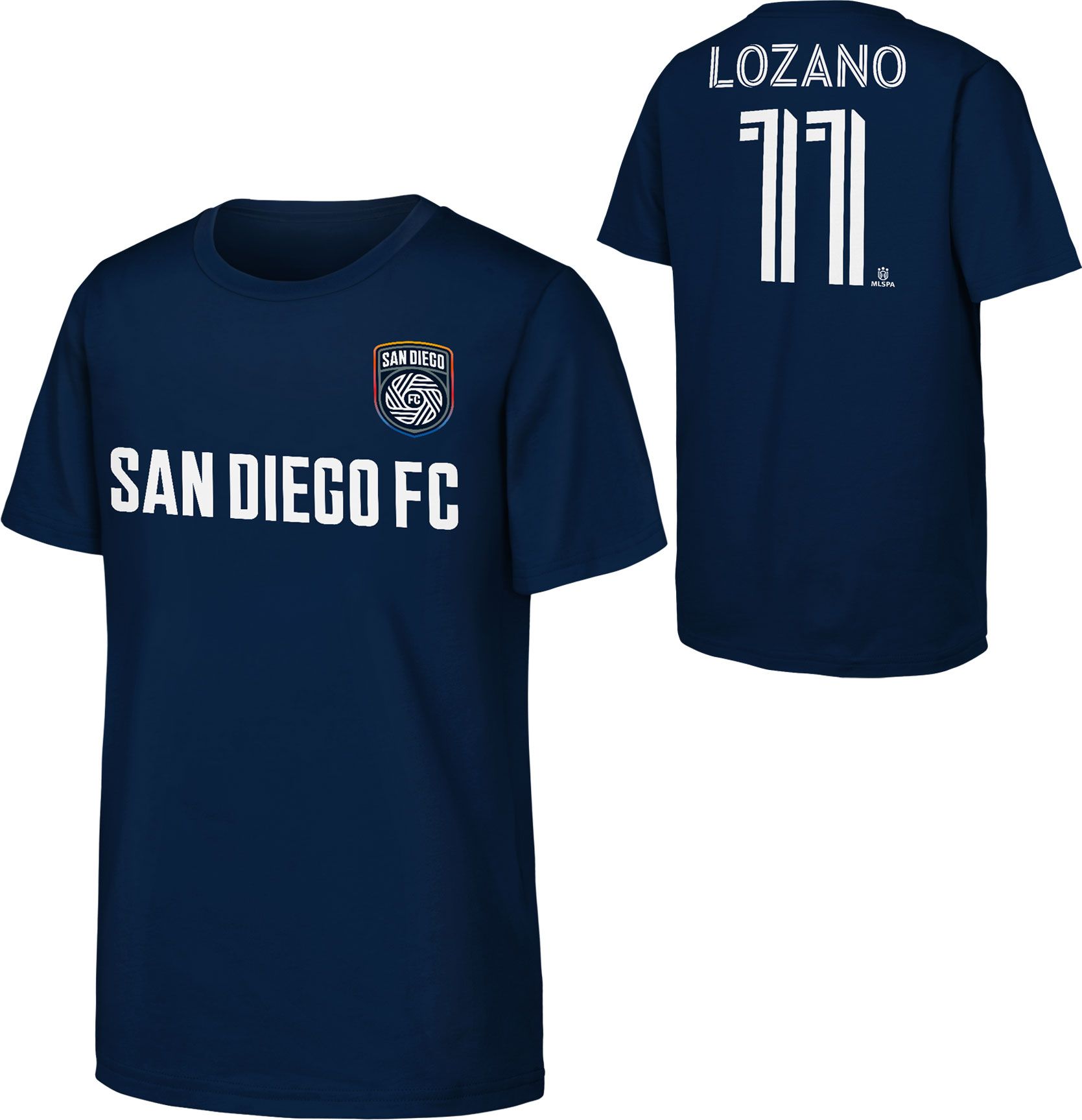 MLS Youth San Diego FC Hirving Lozano #11 Navy T-Shirt