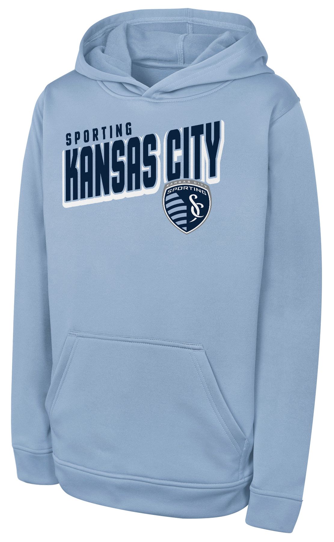MLS Youth Sporting Kansas City Logo Blue Pullover Hoodie
