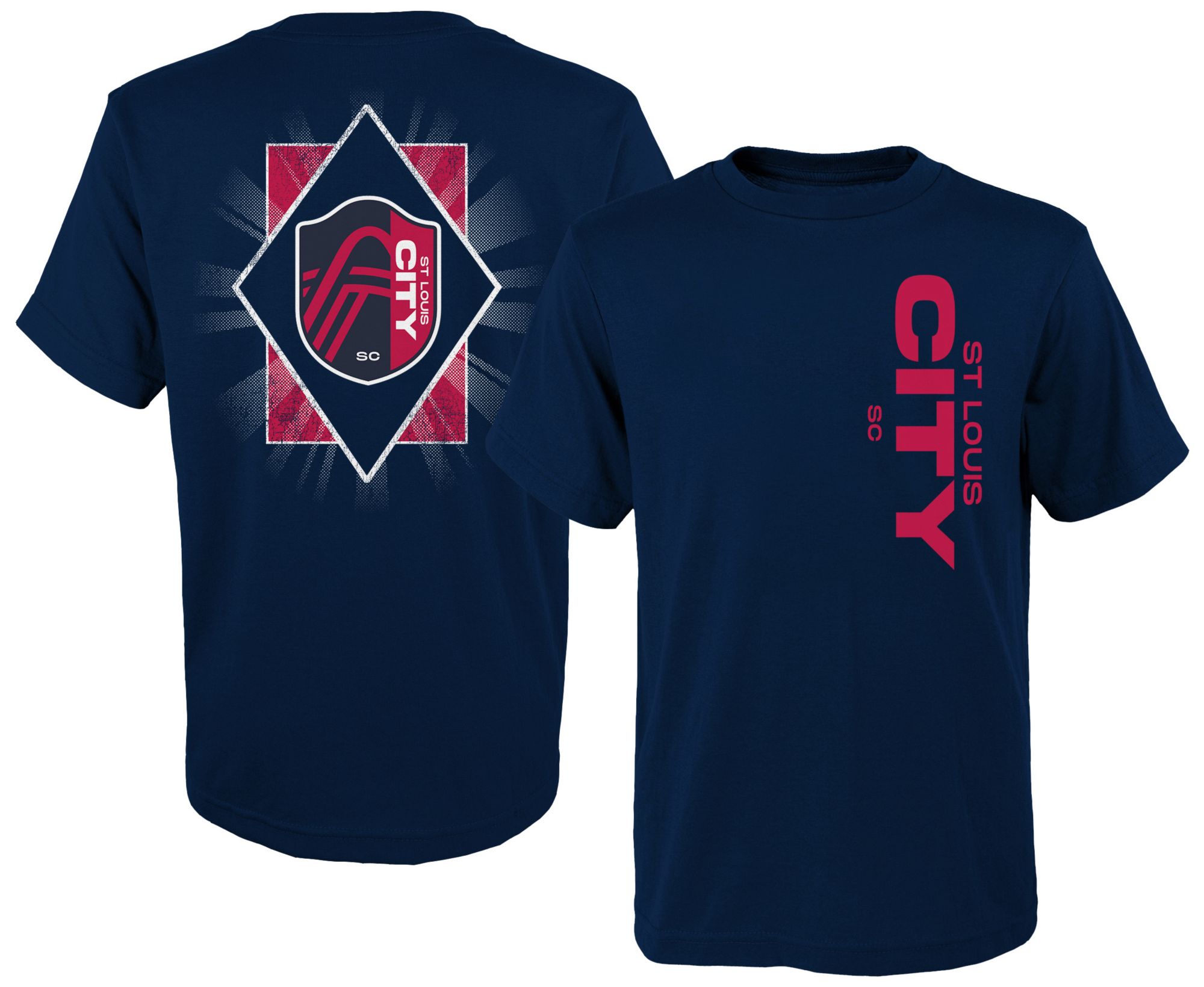 MLS Youth St. Louis City SC Diamond Sky Navy T-Shirt