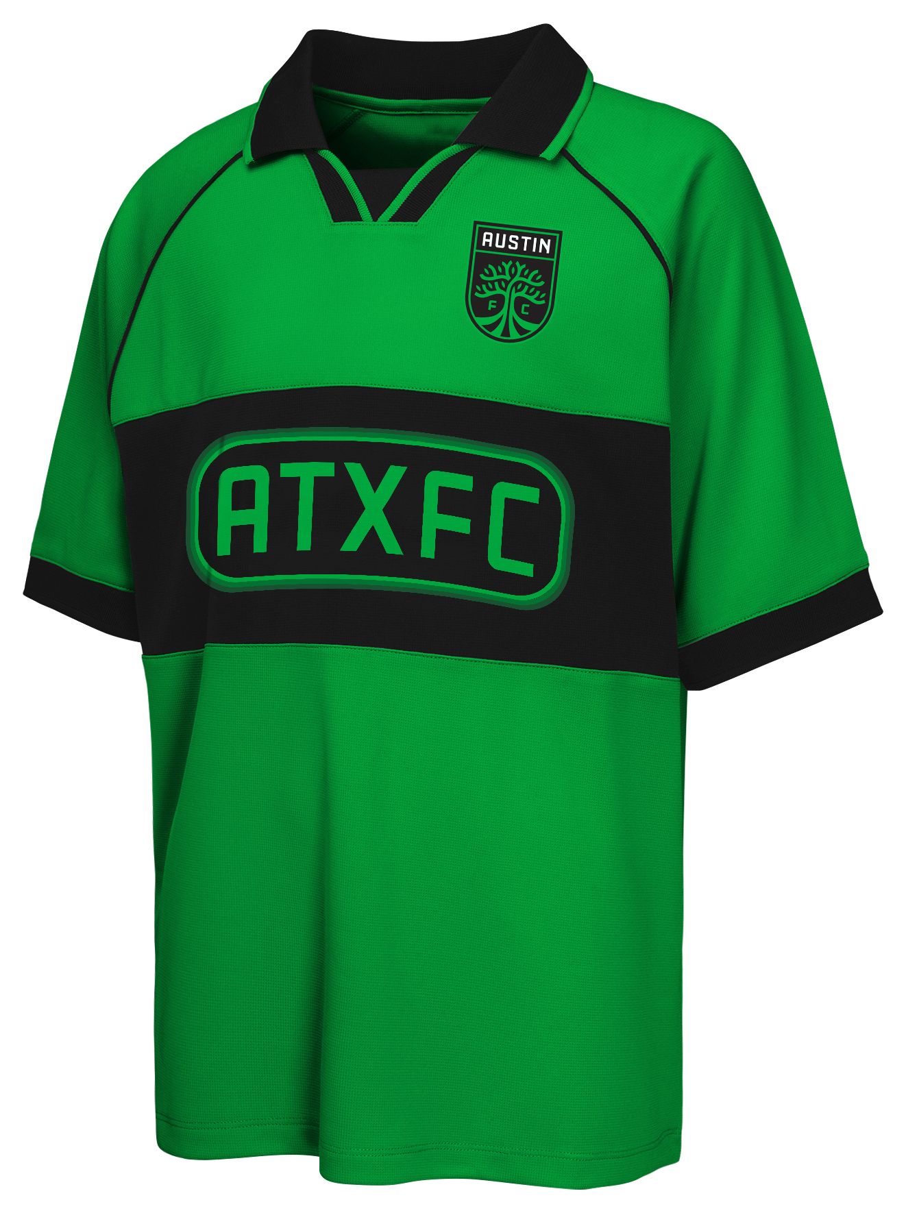 MLS Youth Austin FC Collar Green T-Shirt