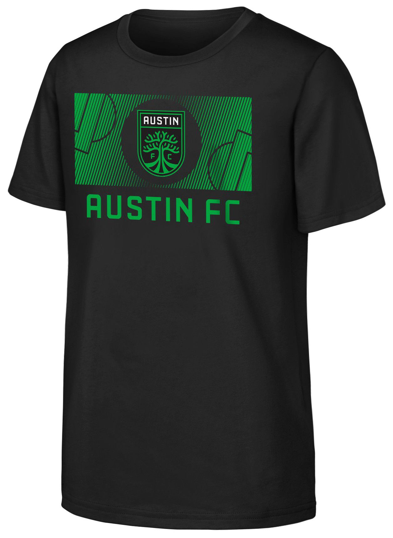 MLS Youth Austin FC Full Pitch Green T-Shirt