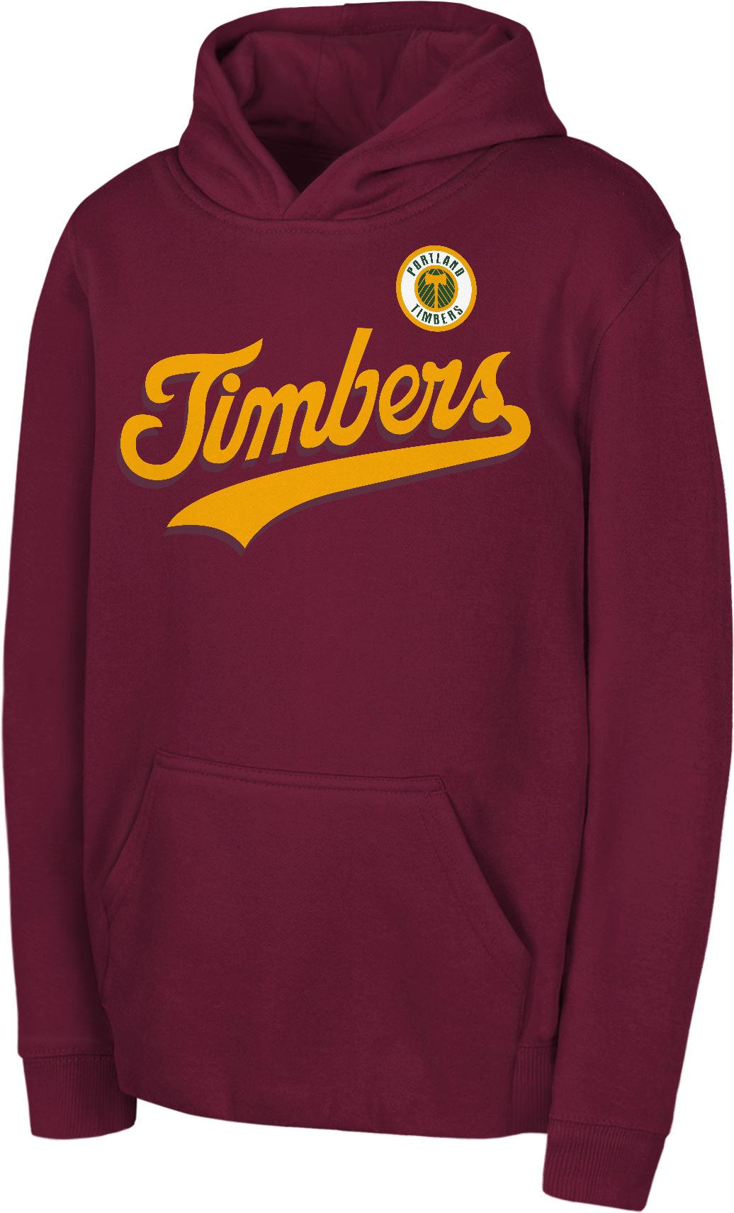 MLS Youth Portland Timbers 2024 Third Kit Sweep Red Pullove Hoodie