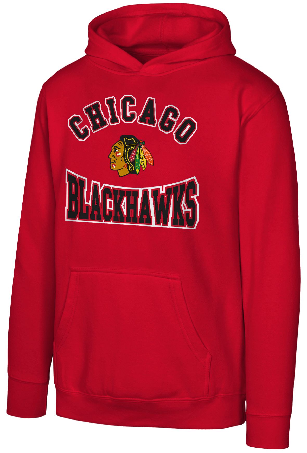 NHL Youth Chicago Blackhawks Hometown Red Pullover Hoodie