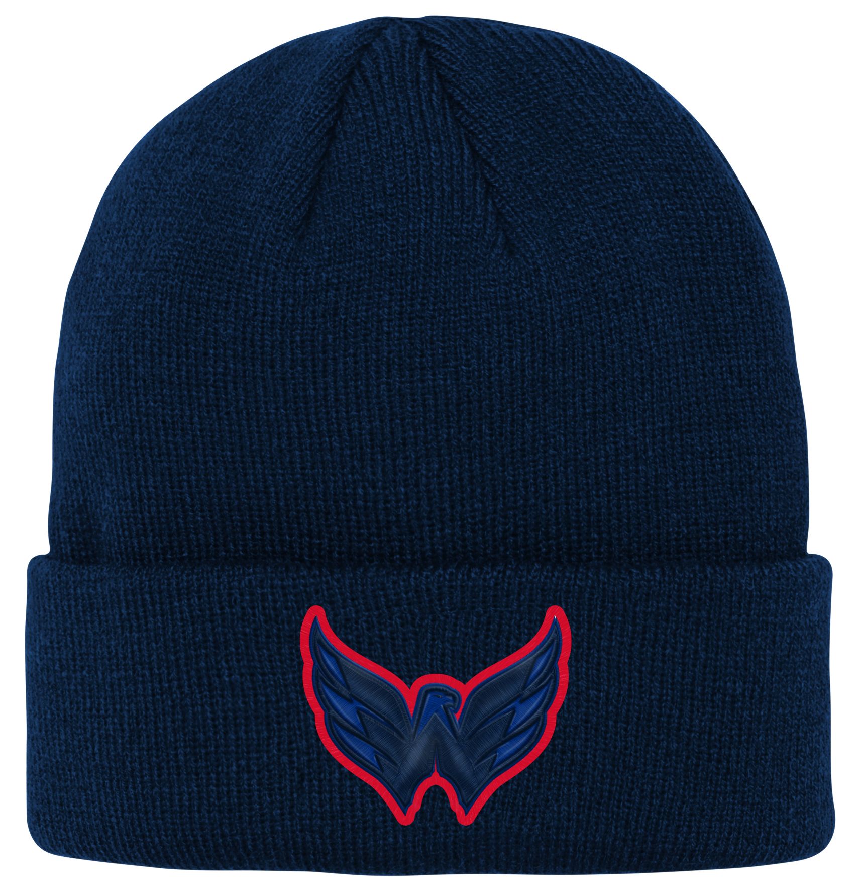 NHL Youth Washington Capitals Team Logo Navy Cuffed Beanie