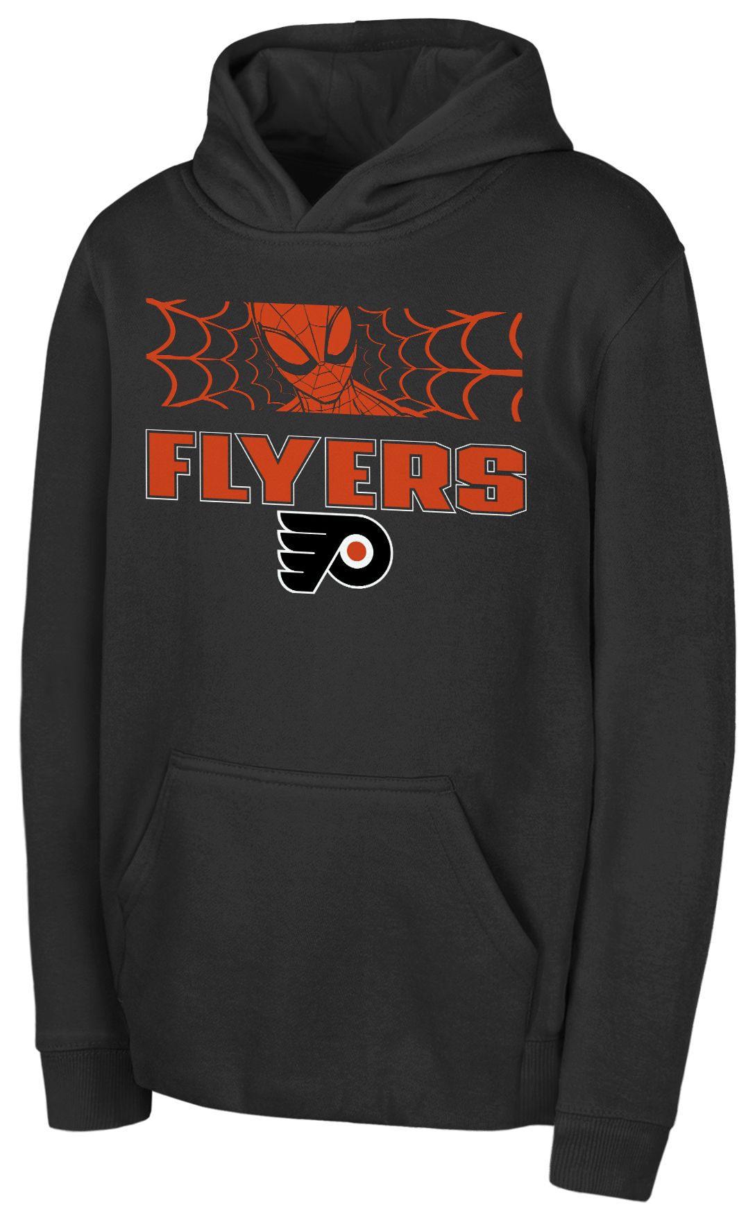 Outerstuff Youth Philadelphia Flyers Black Spidey Fleece Pullover Hoodie