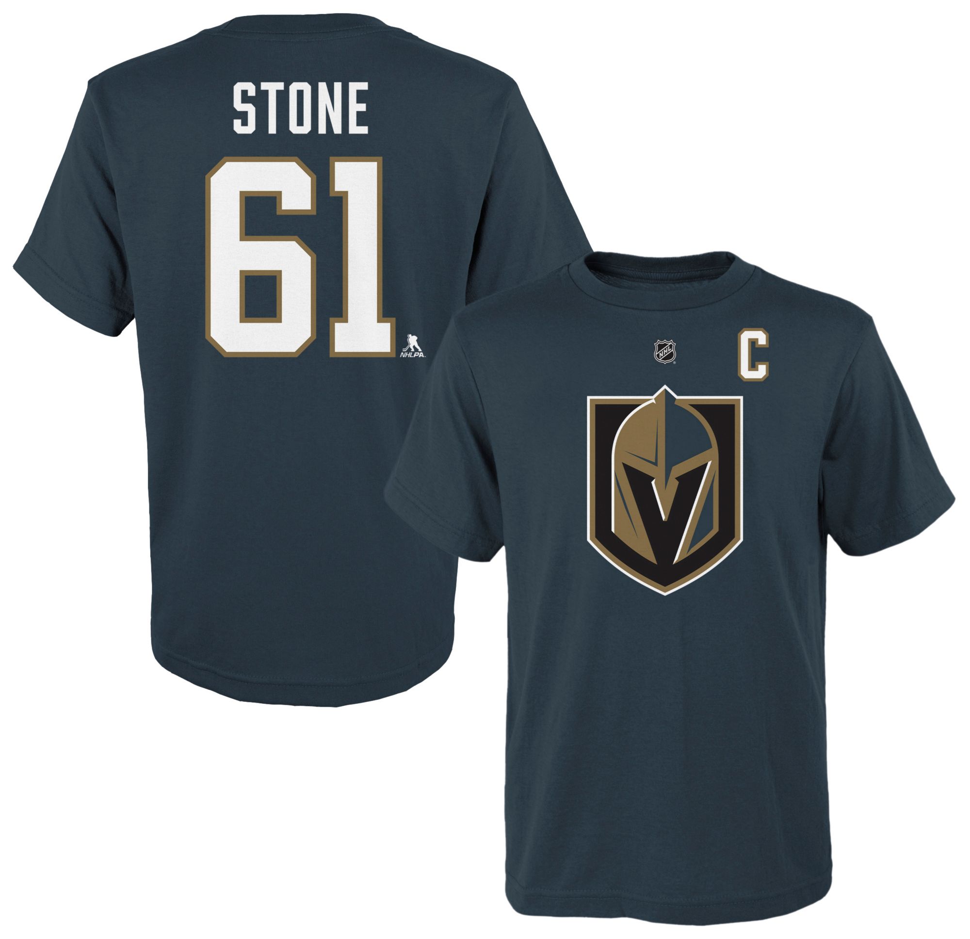 NHL Youth Vegas Golden Knights Mark Stone #61 Gold T-Shirt