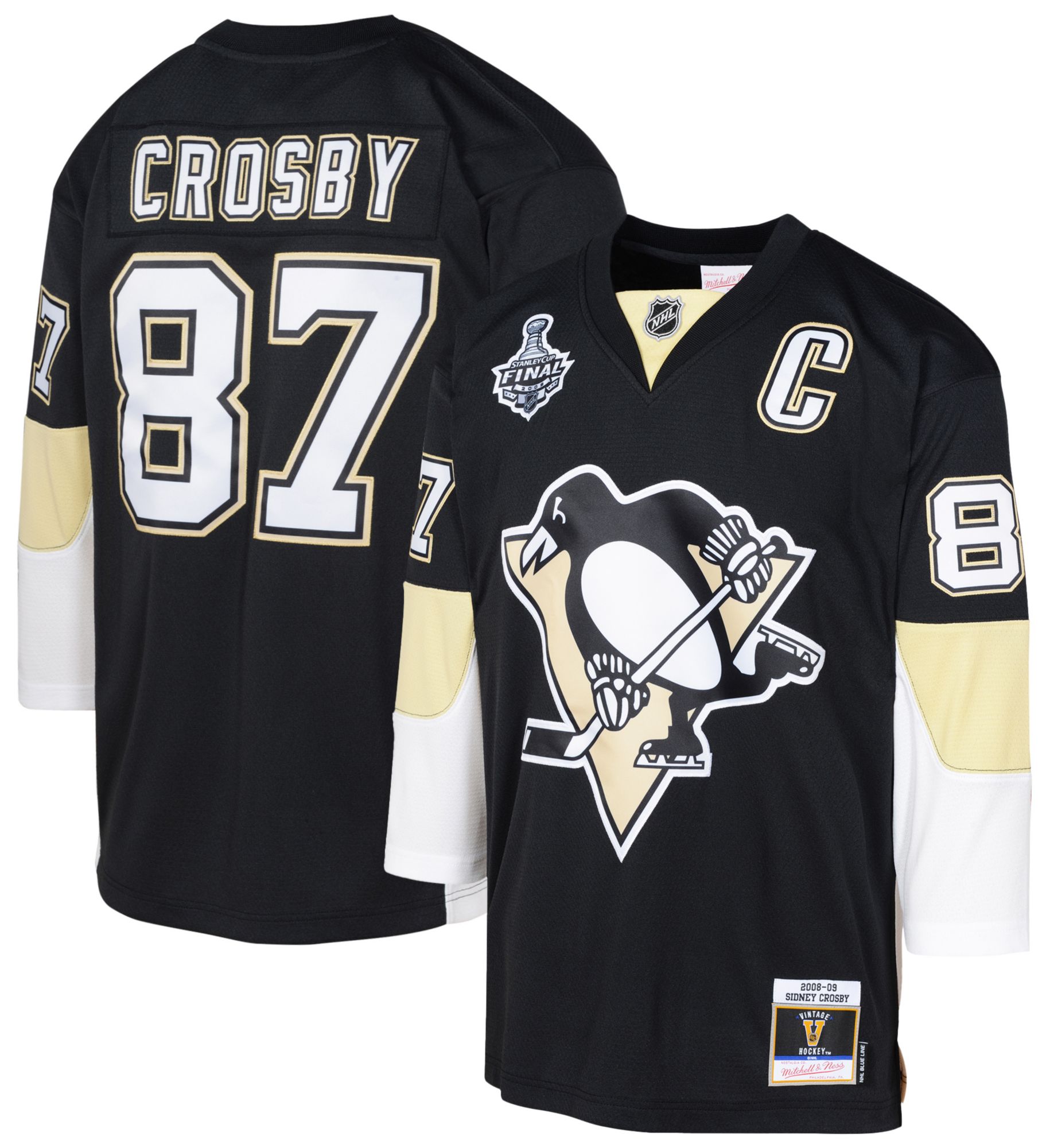 NHL Youth Pittsburgh Penguins Sidney Crosby #87 2008 Black Premier Jersey