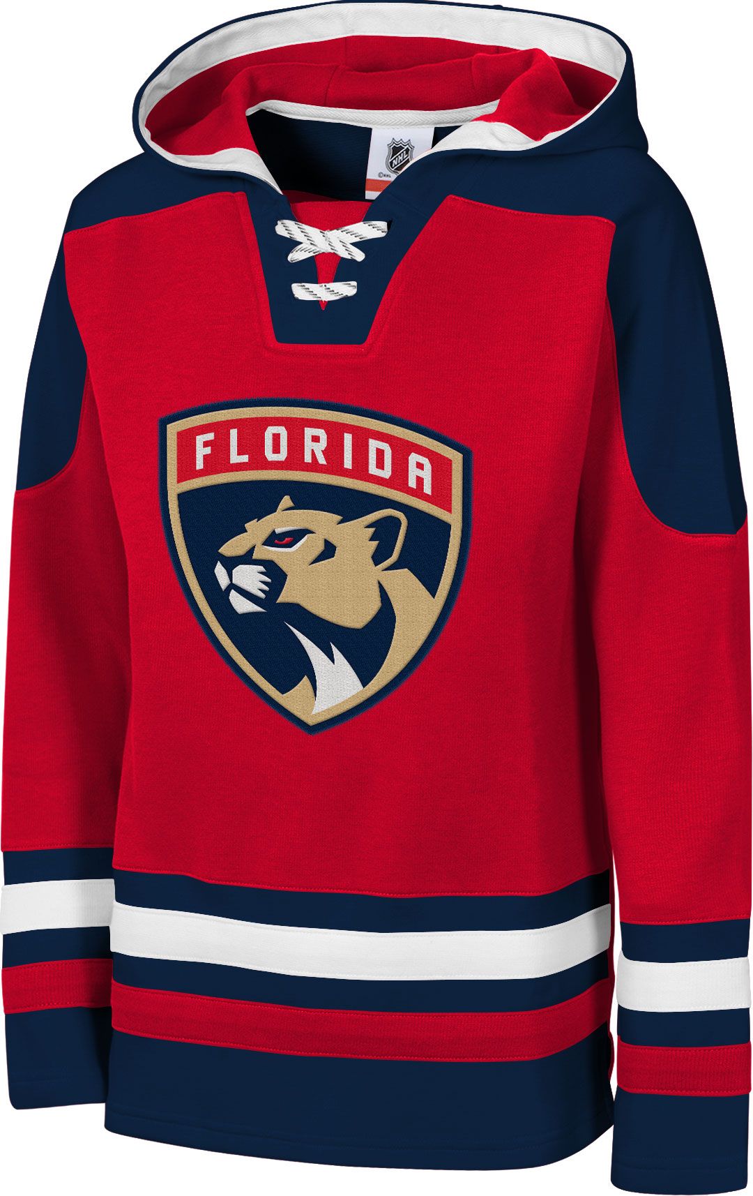 NFL Youth Florida Panthers Ageless Red Pullover Hoodie