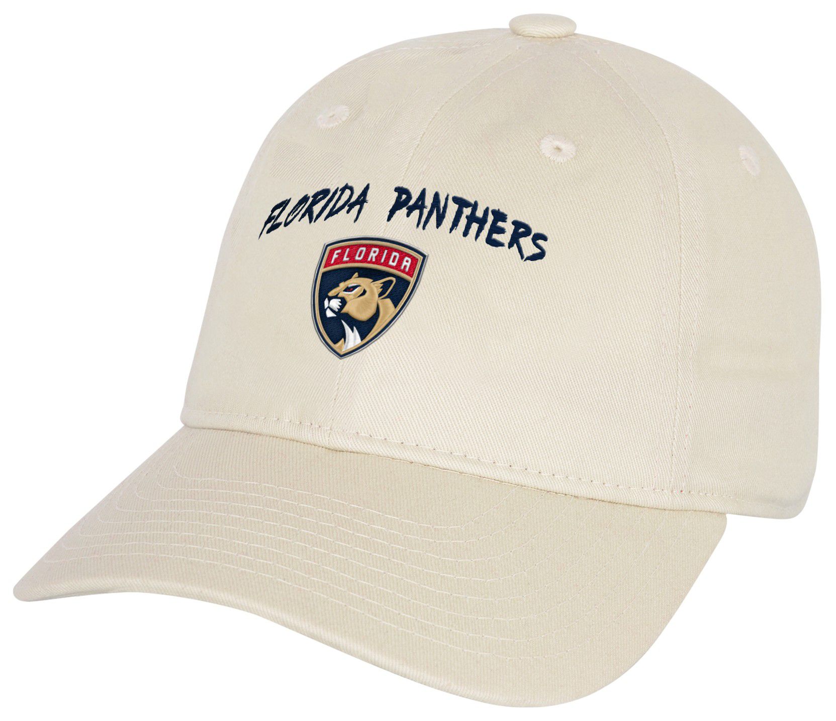 NHL Youth Florida Panthers Monochromatic Slouch Offwhite Adjustable Hat