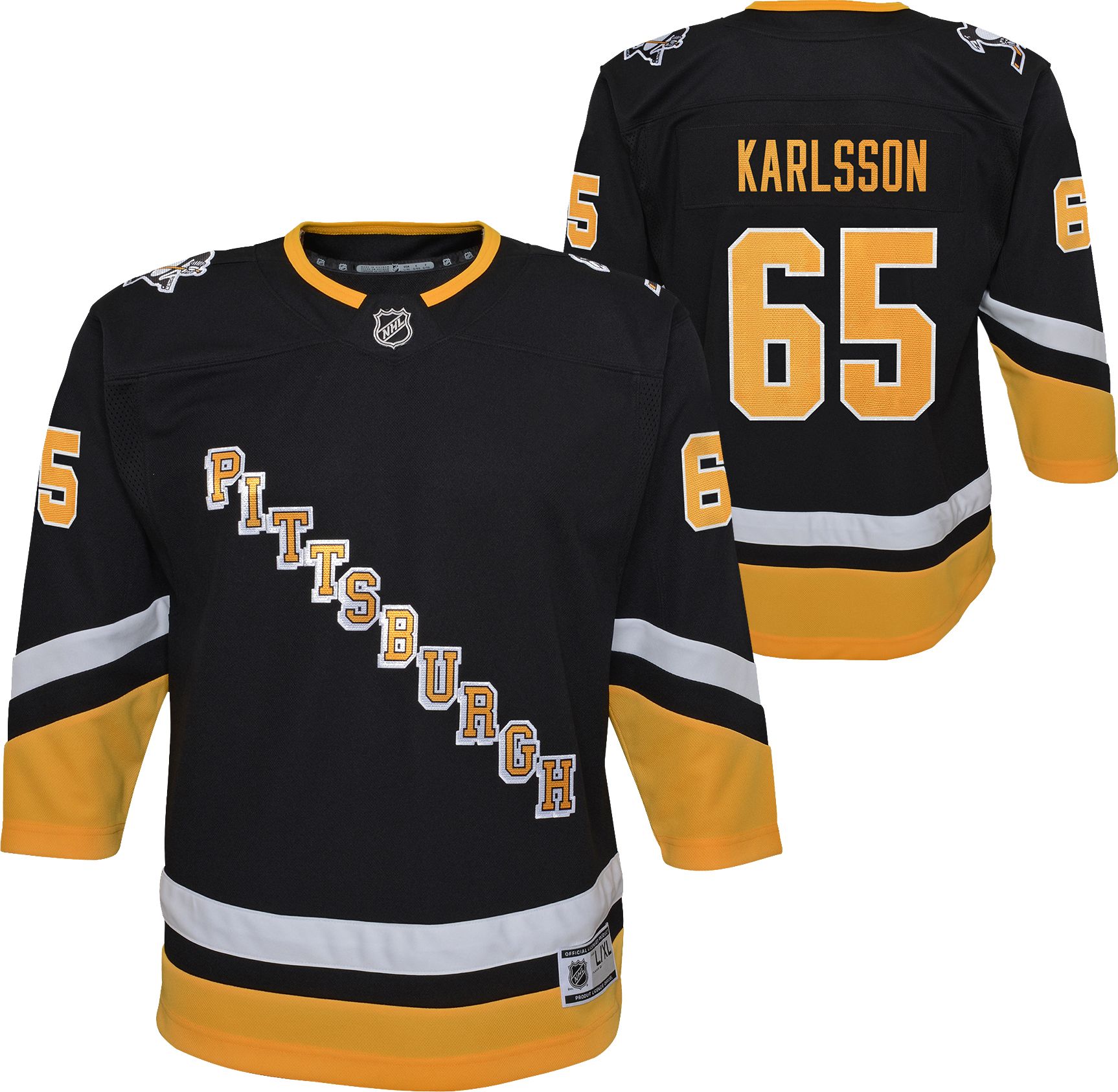 NHL Youth Pittsburgh Penguins Erik Karlsson #65 Alternate Premier Jersey