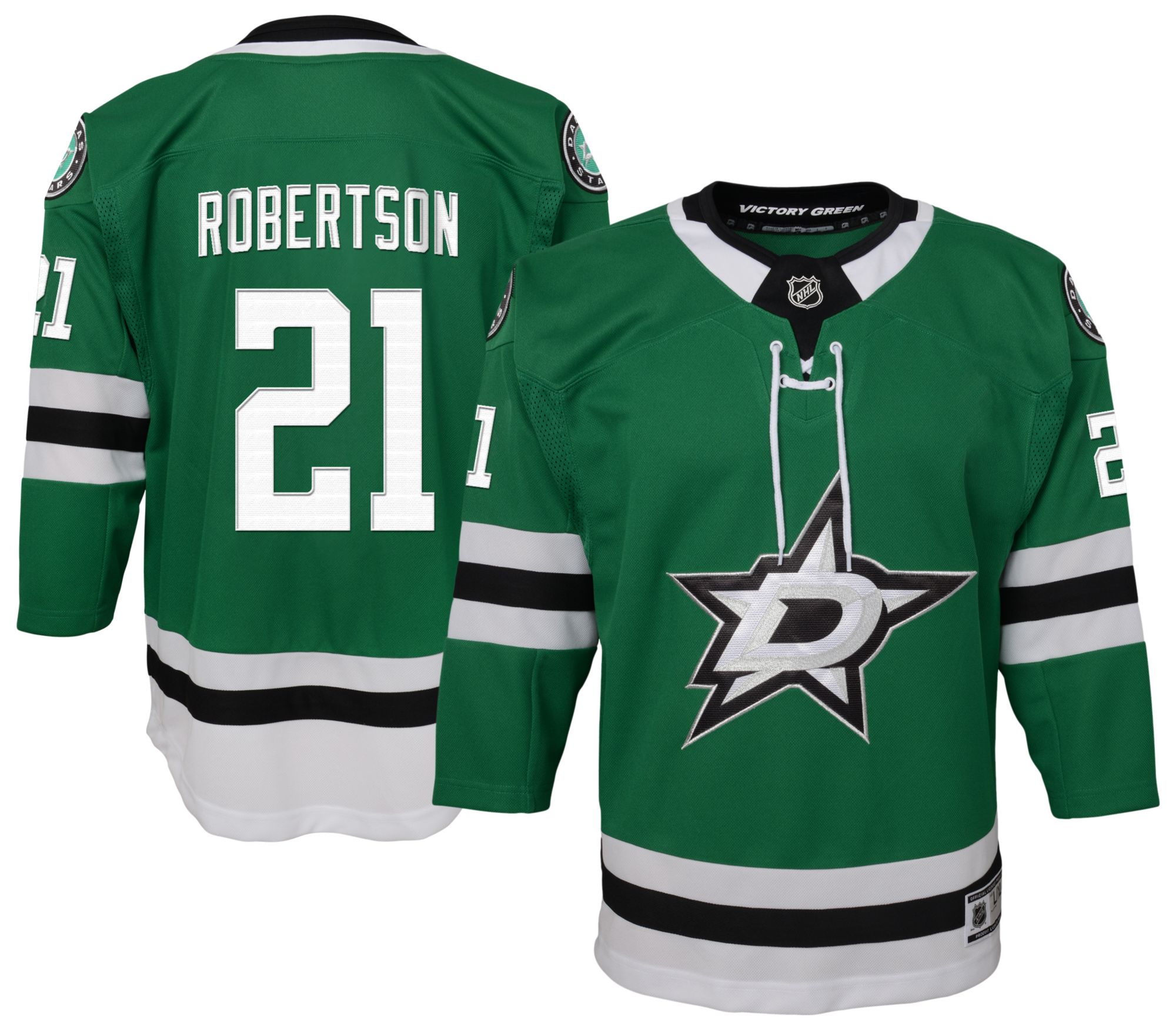 NHL Youth Dallas Stars Jason Robertson #21 Home Premier Jersey
