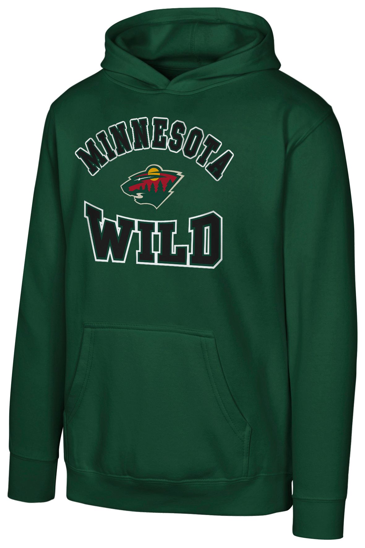 NHL Youth Minnesota Wild Hometown Green Pullover Hoodie