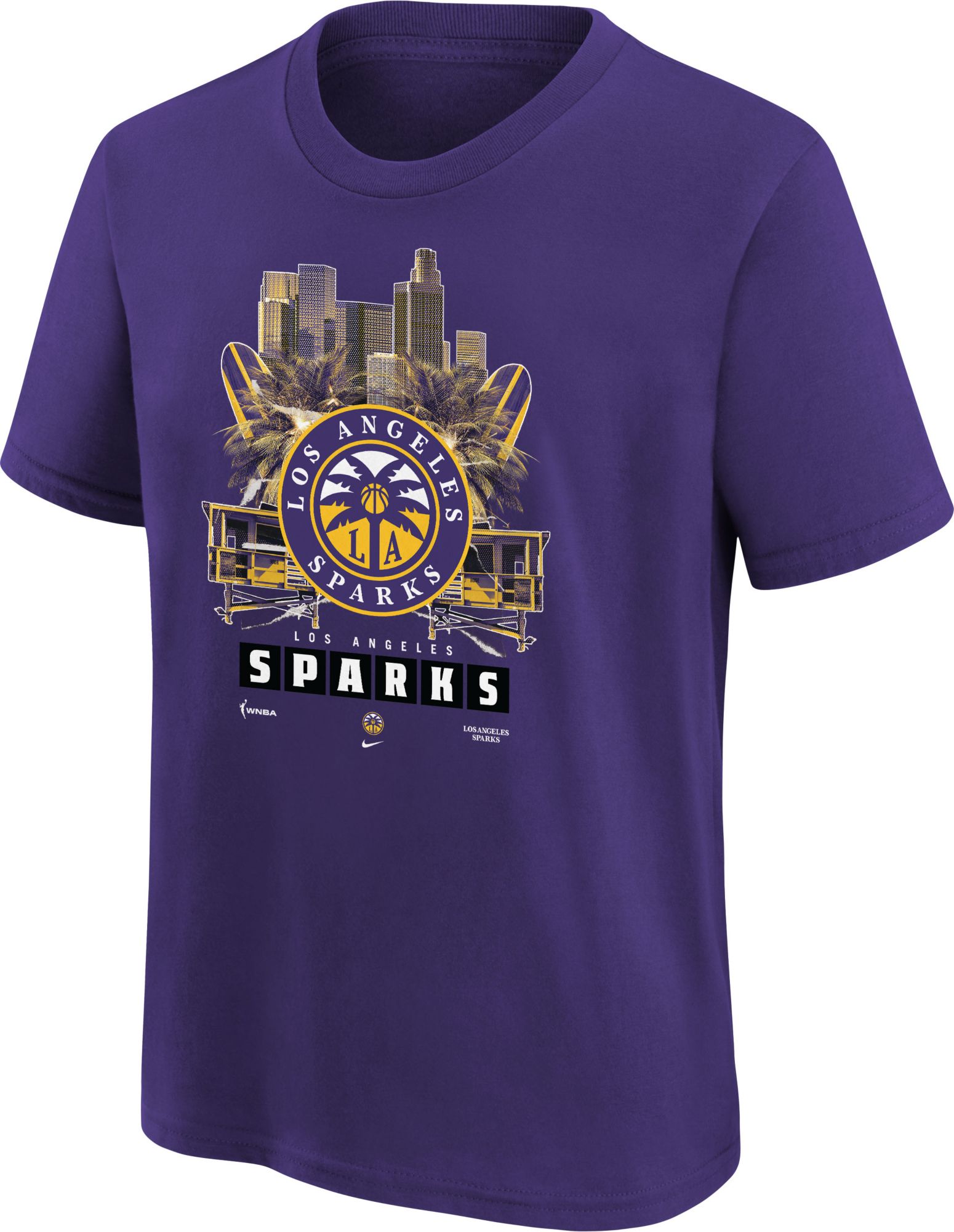 Outerstuff Youth Los Angeles Sparks Purple Logo T-Shirt
