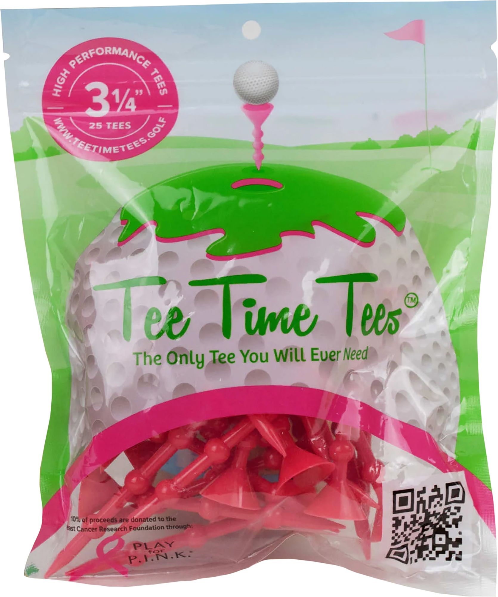 Tee Time 3.25" Bubble Golf Tees - 25 Pack