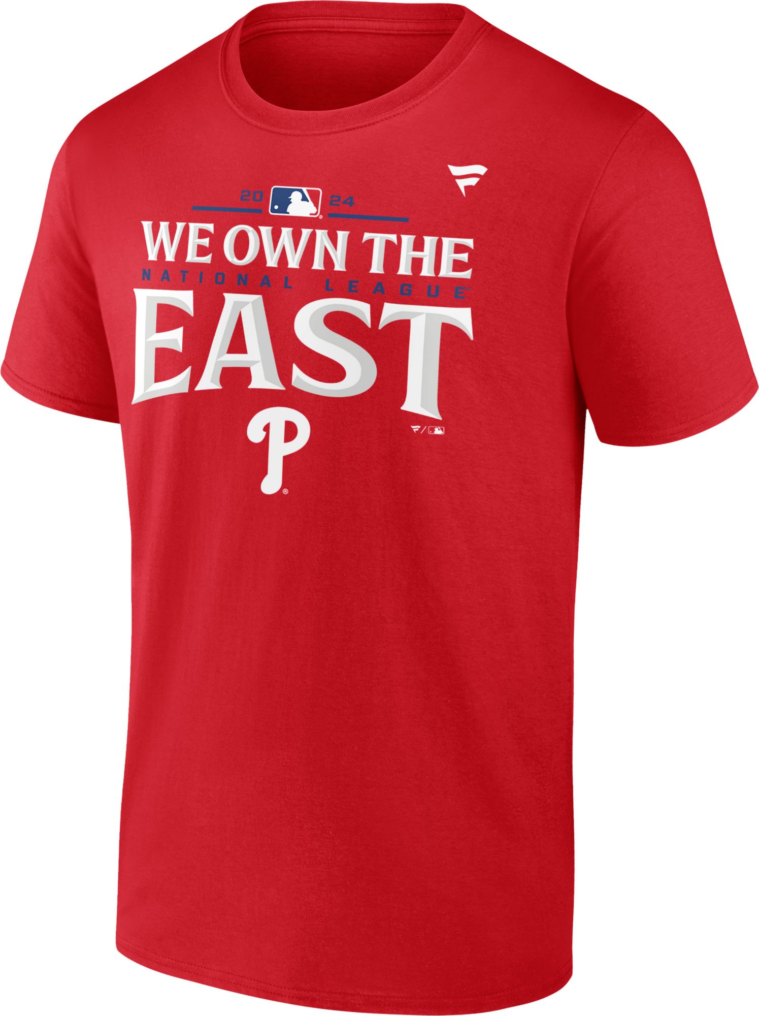 MLB Team Apparel Men's 2024 Division Champs Philadelphia Phillies Red Locker Room T-Shirt