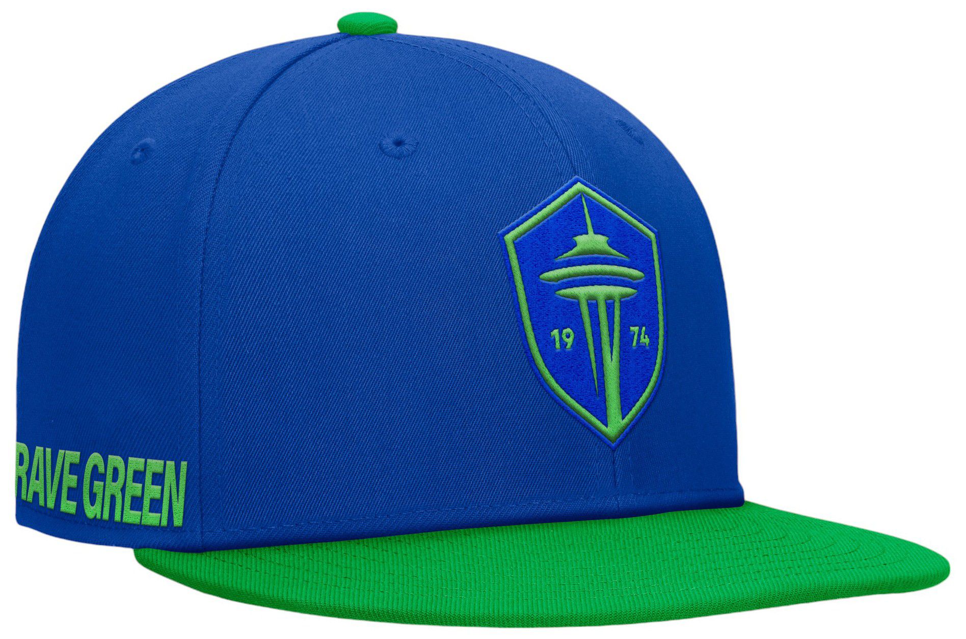 MLS Adult Seattle Sounders Sitter Blue Snapback Adjustable Hat