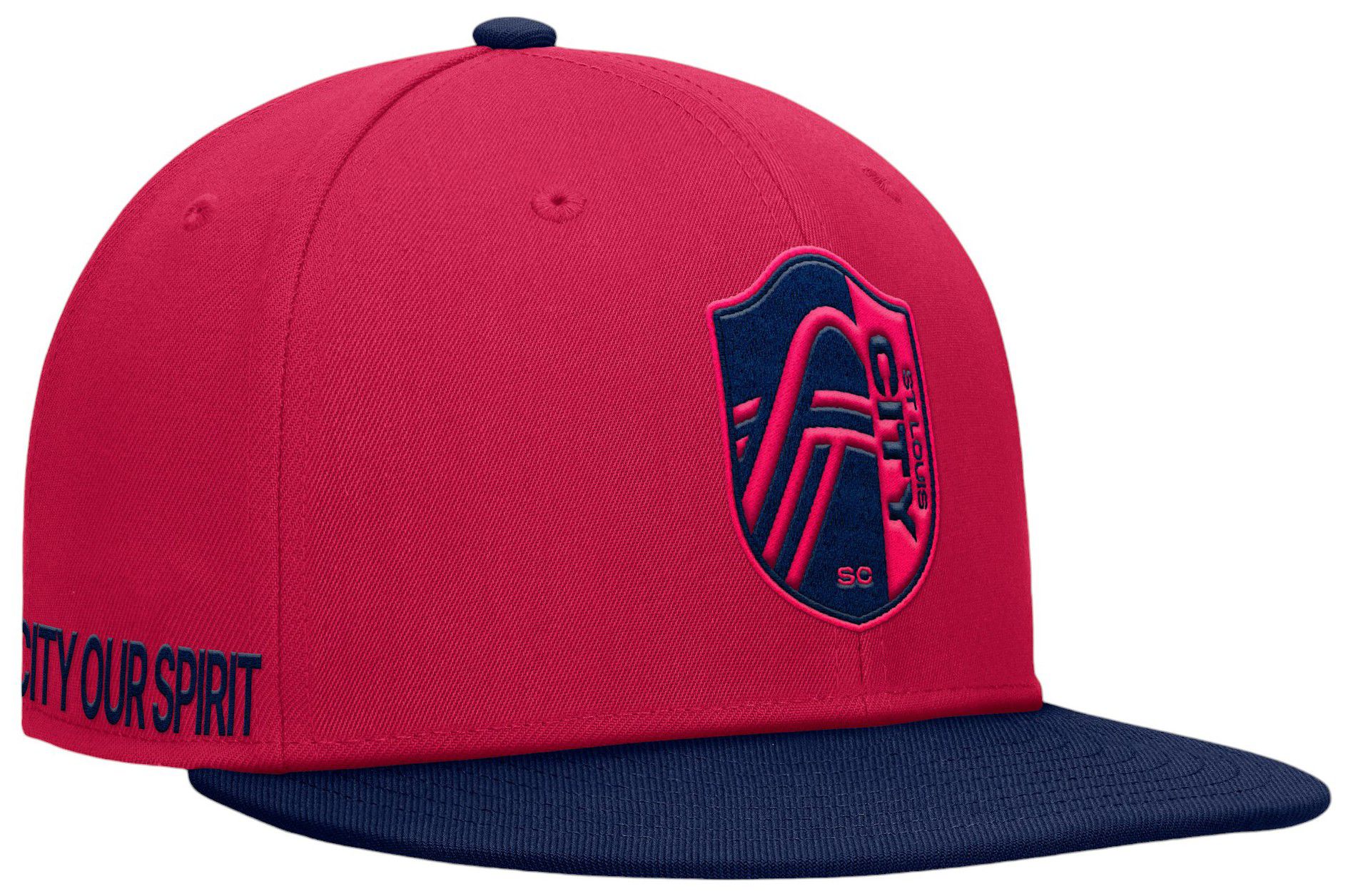MLS Adult St. Louis City SC Sitter Red Snapback Adjustable Hat