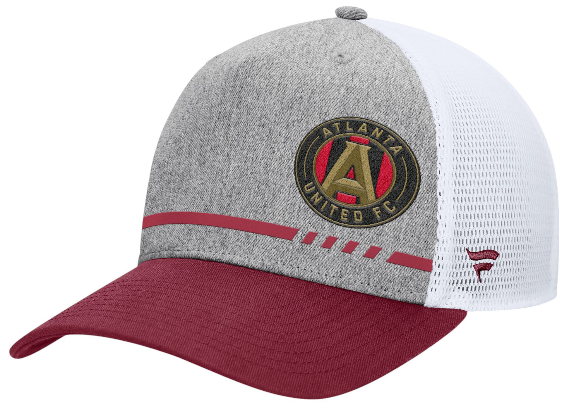 MLS Adult Atlanta United Low Block Grey Trucker Adjustable Hat