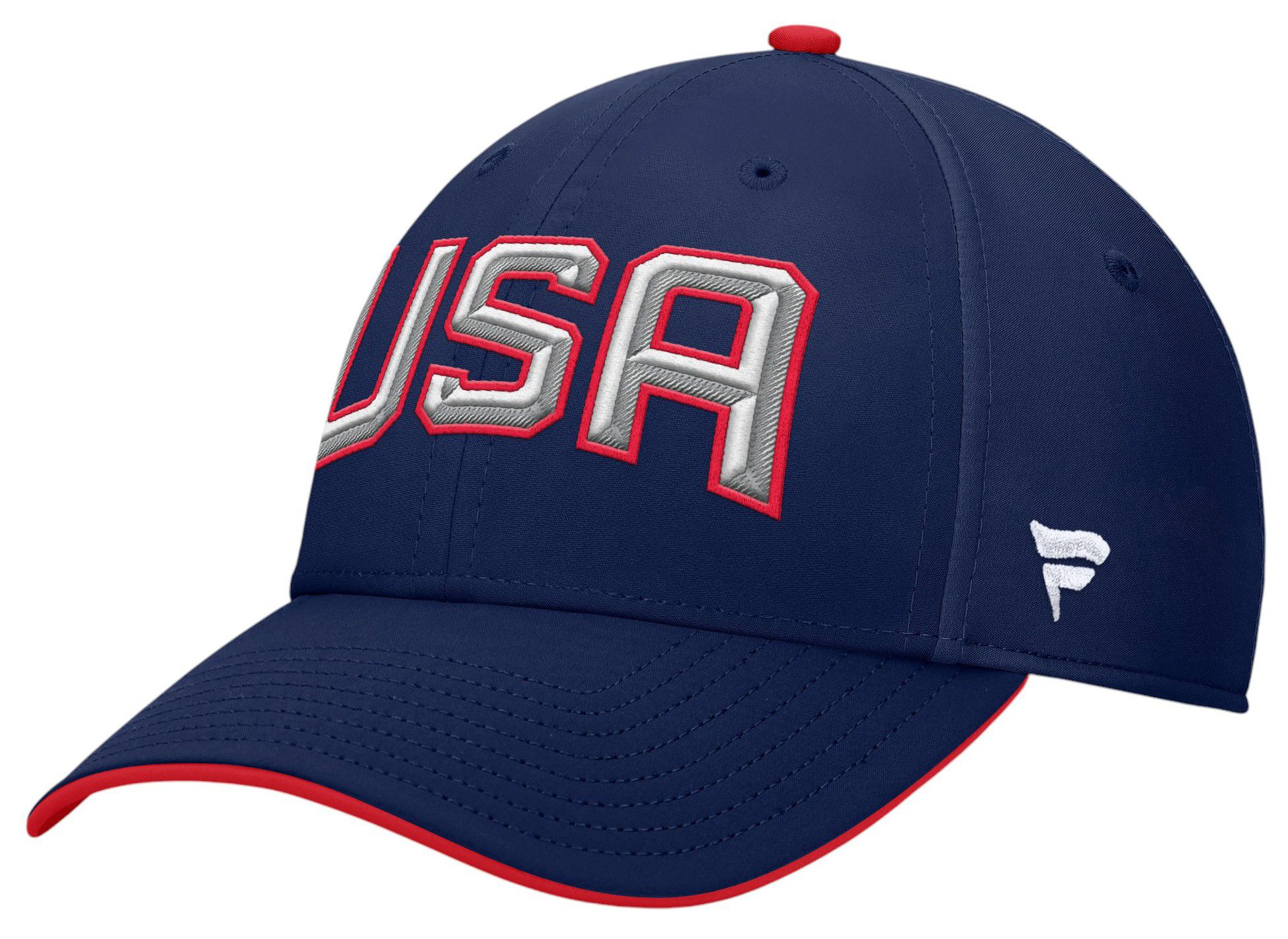 NHL Adult U.S.A. 4 Nations Face-Off Navy Flex Fit Hat