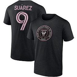 MLS Adult Inter Miami CF Luis Suárez #9 Black T-Shirt