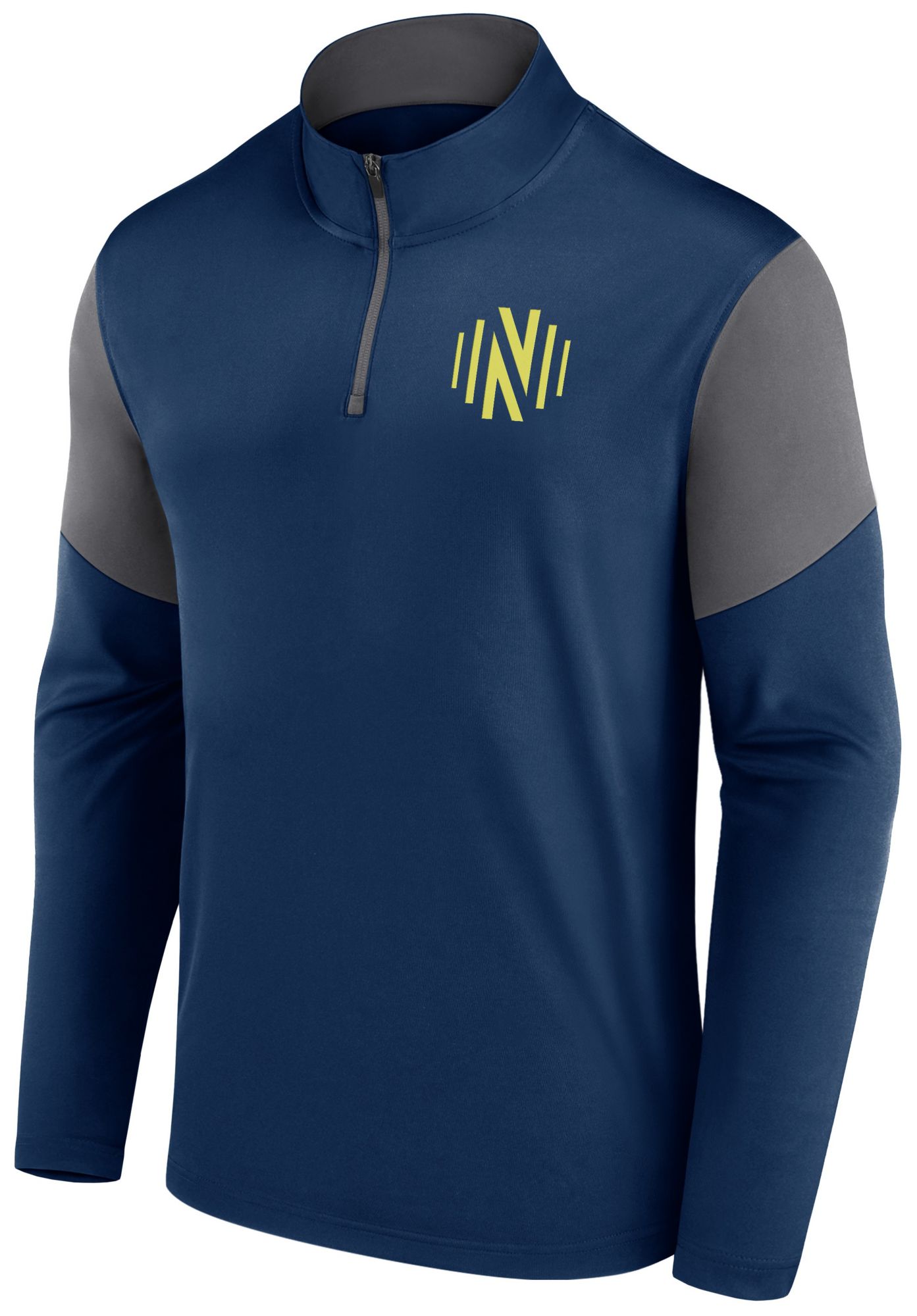 MLS Men's Nashville SC Logo Navy Quarter-Zip Pullover